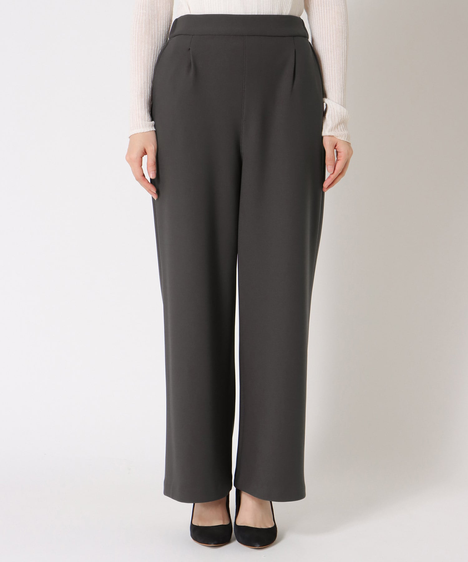 裏フリースワイドパンツ