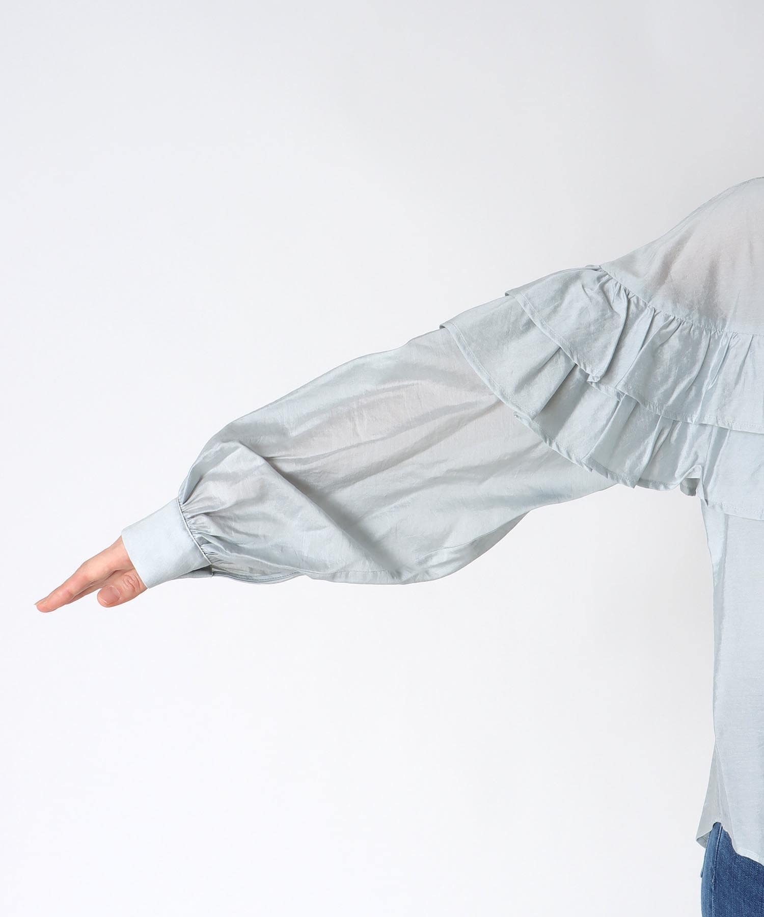 ダブルフリルシャツ