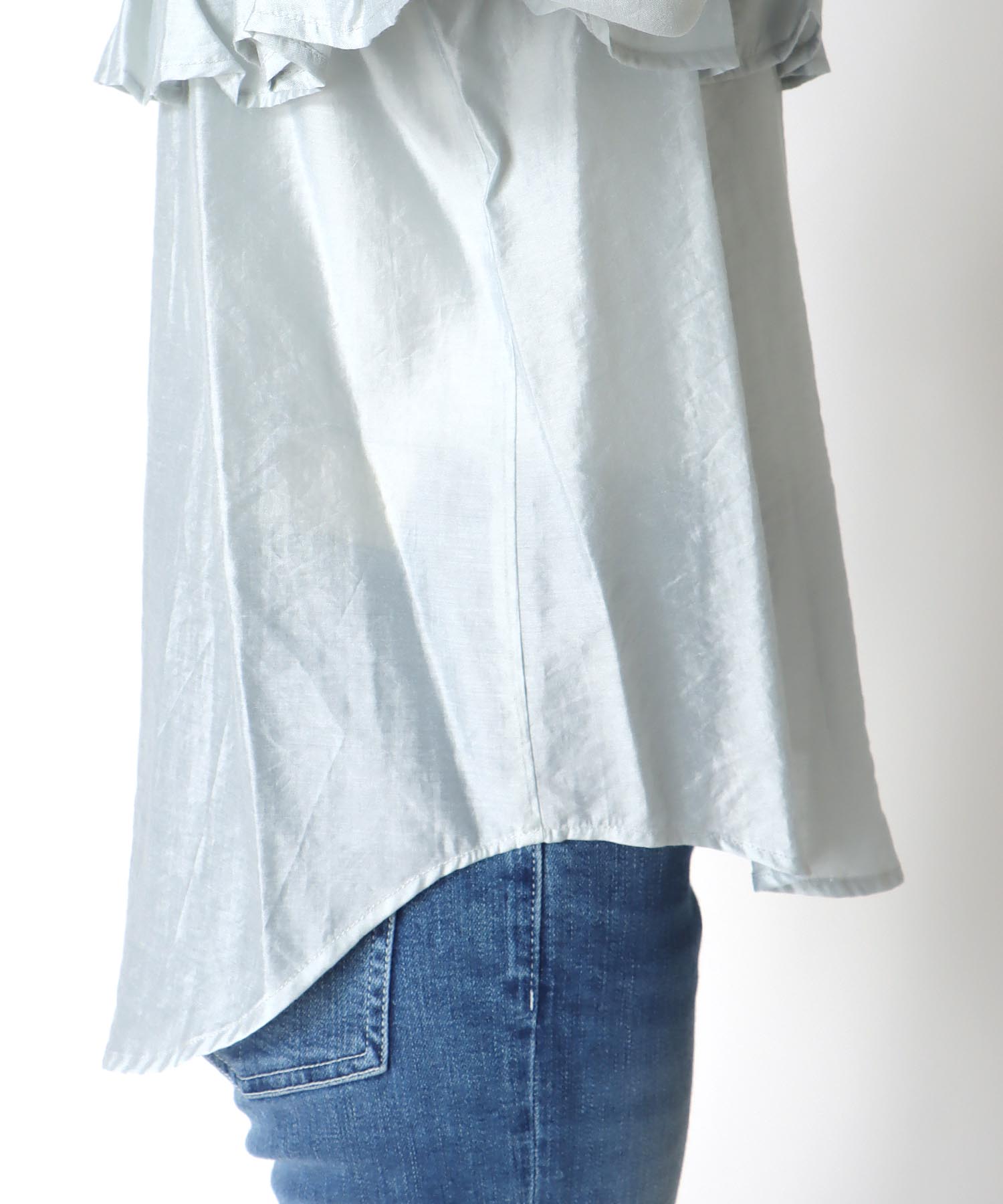 ダブルフリルシャツ