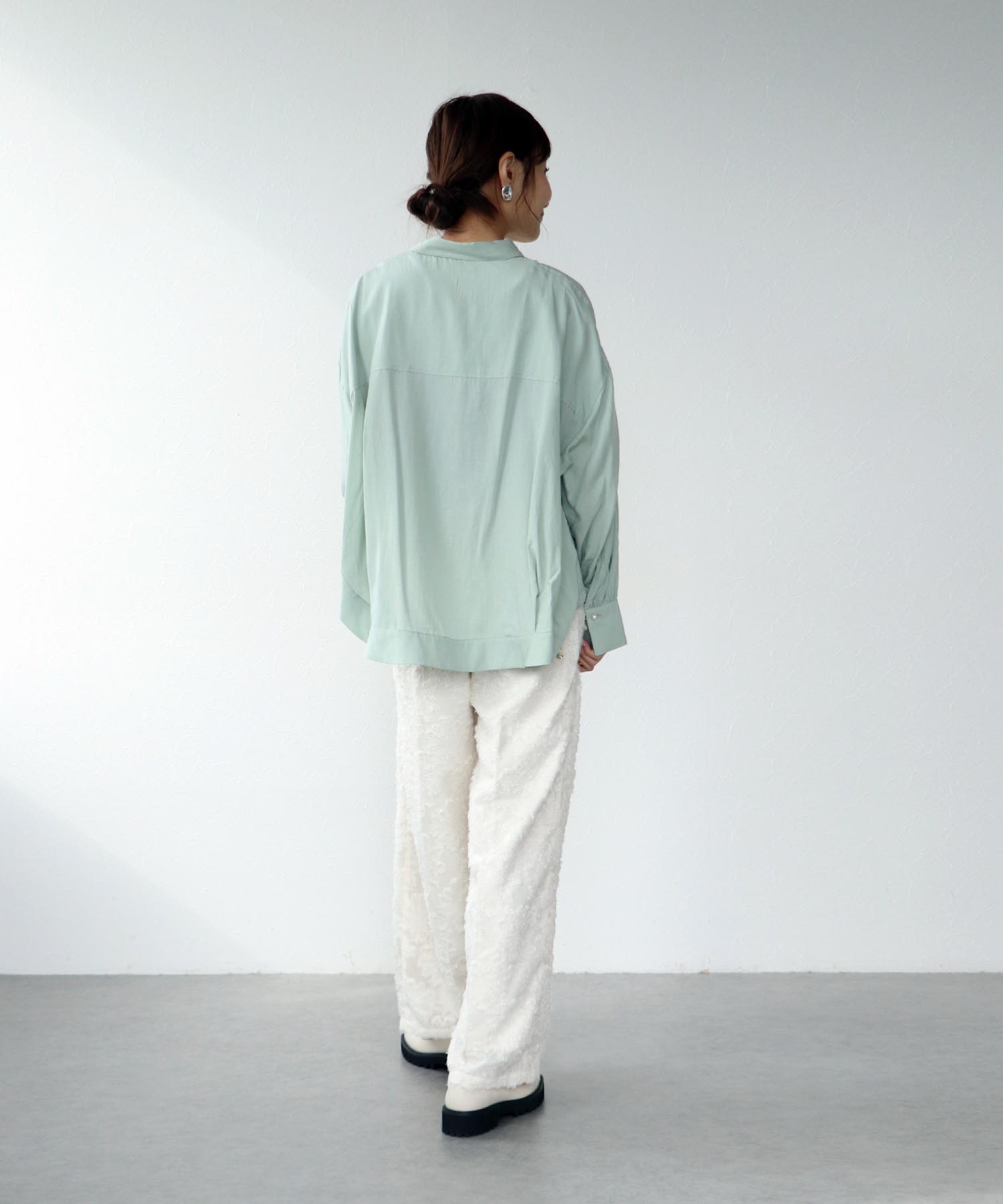 パール釦スピンドルシャツ