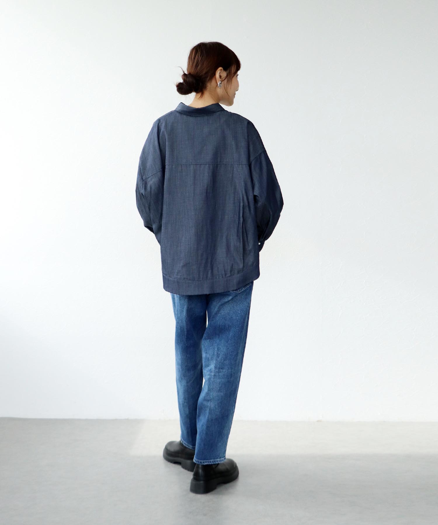 パール釦スピンドルシャツ