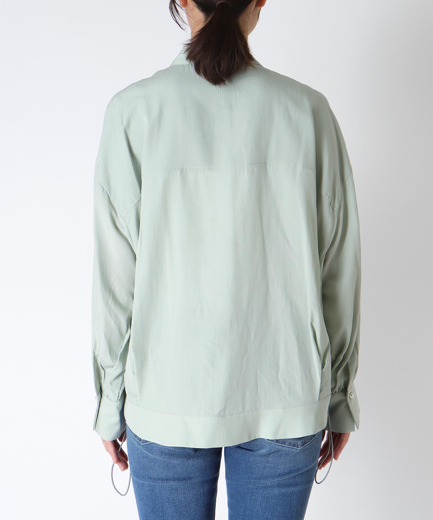 パール釦スピンドルシャツ