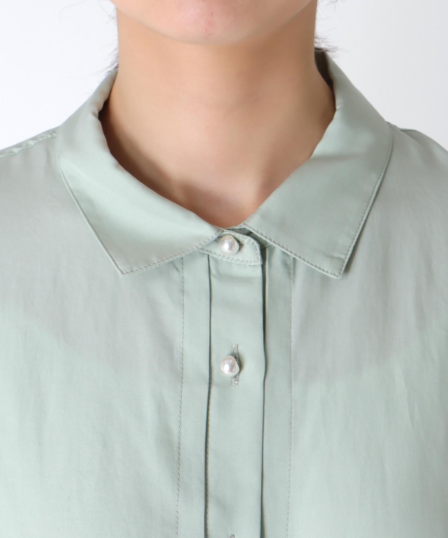 パール釦スピンドルシャツ