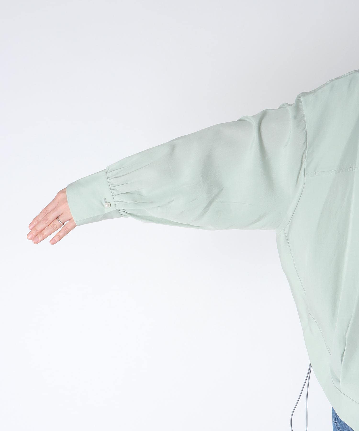 パール釦スピンドルシャツ