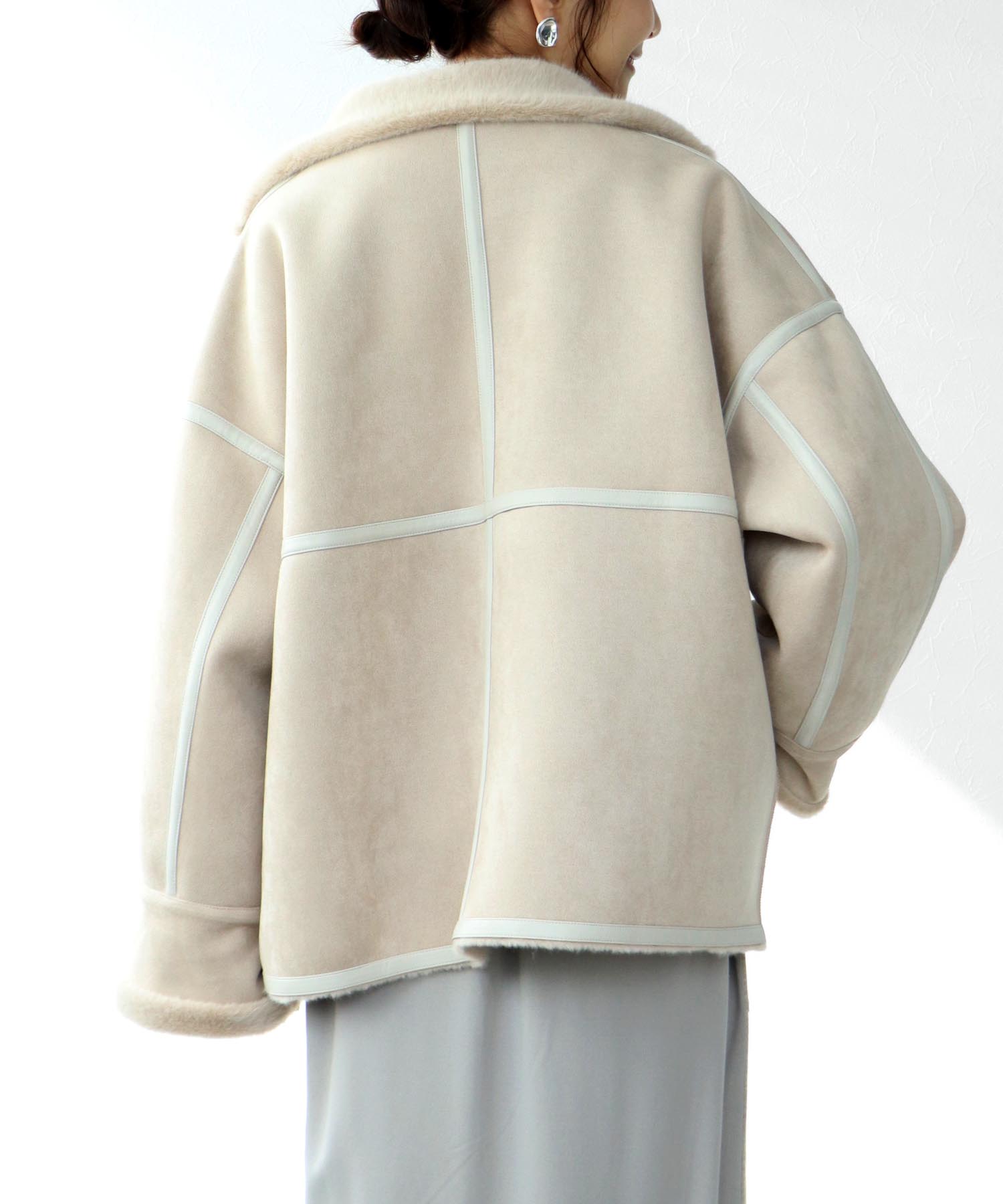 フェイクムートンショートコート