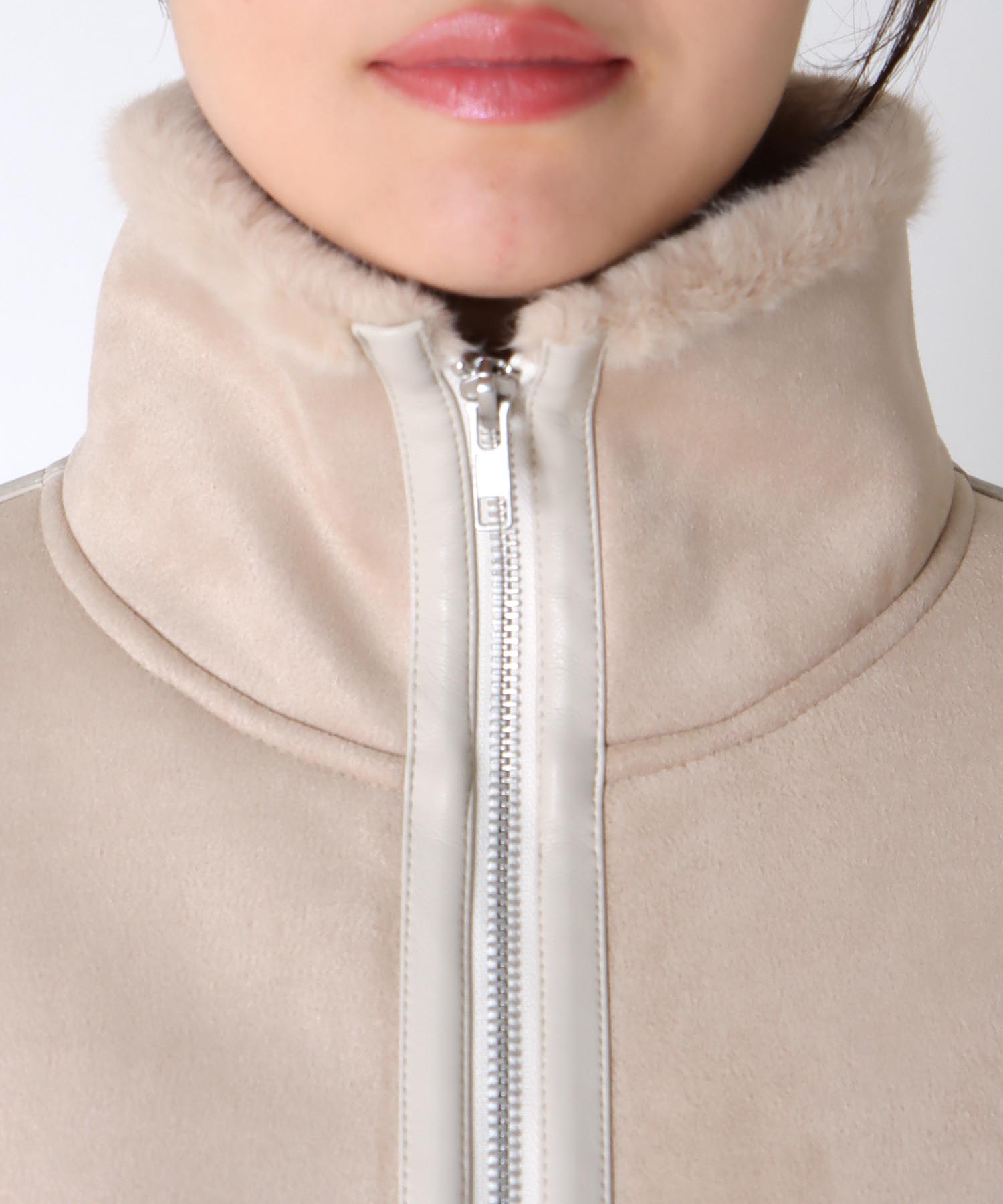 フェイクムートンショートコート