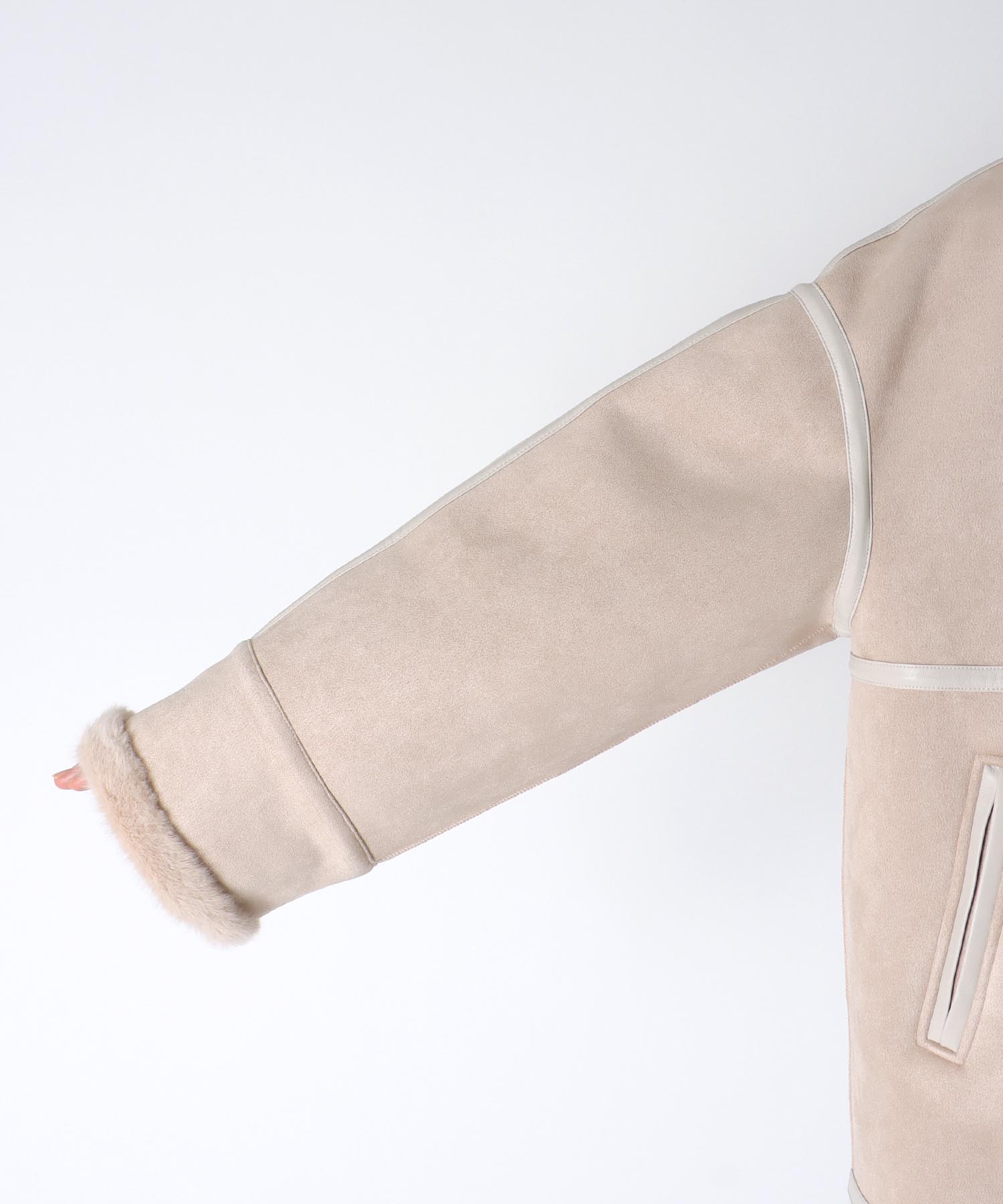 フェイクムートンショートコート