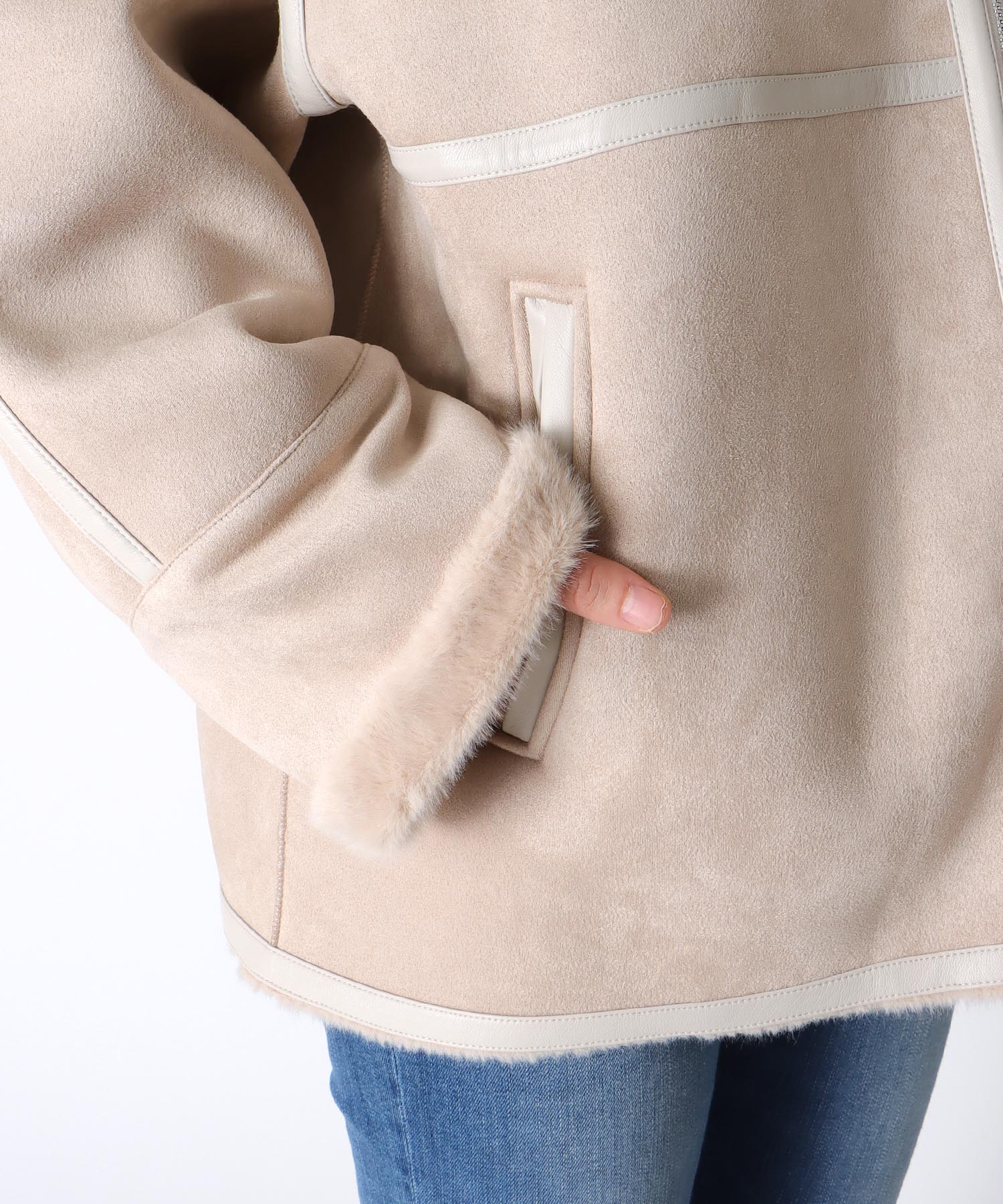 フェイクムートンショートコート