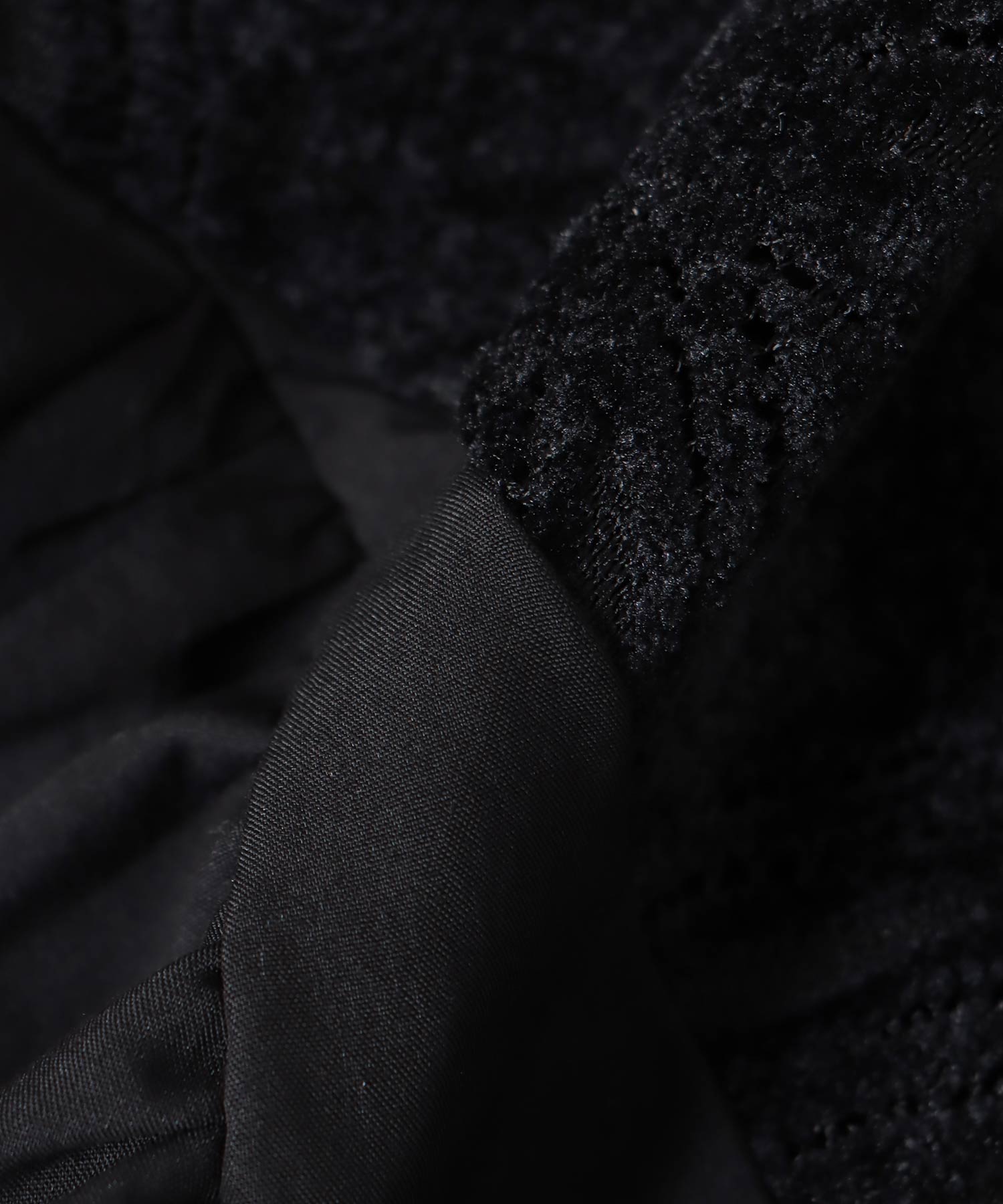 モールレースギャザーブラウス