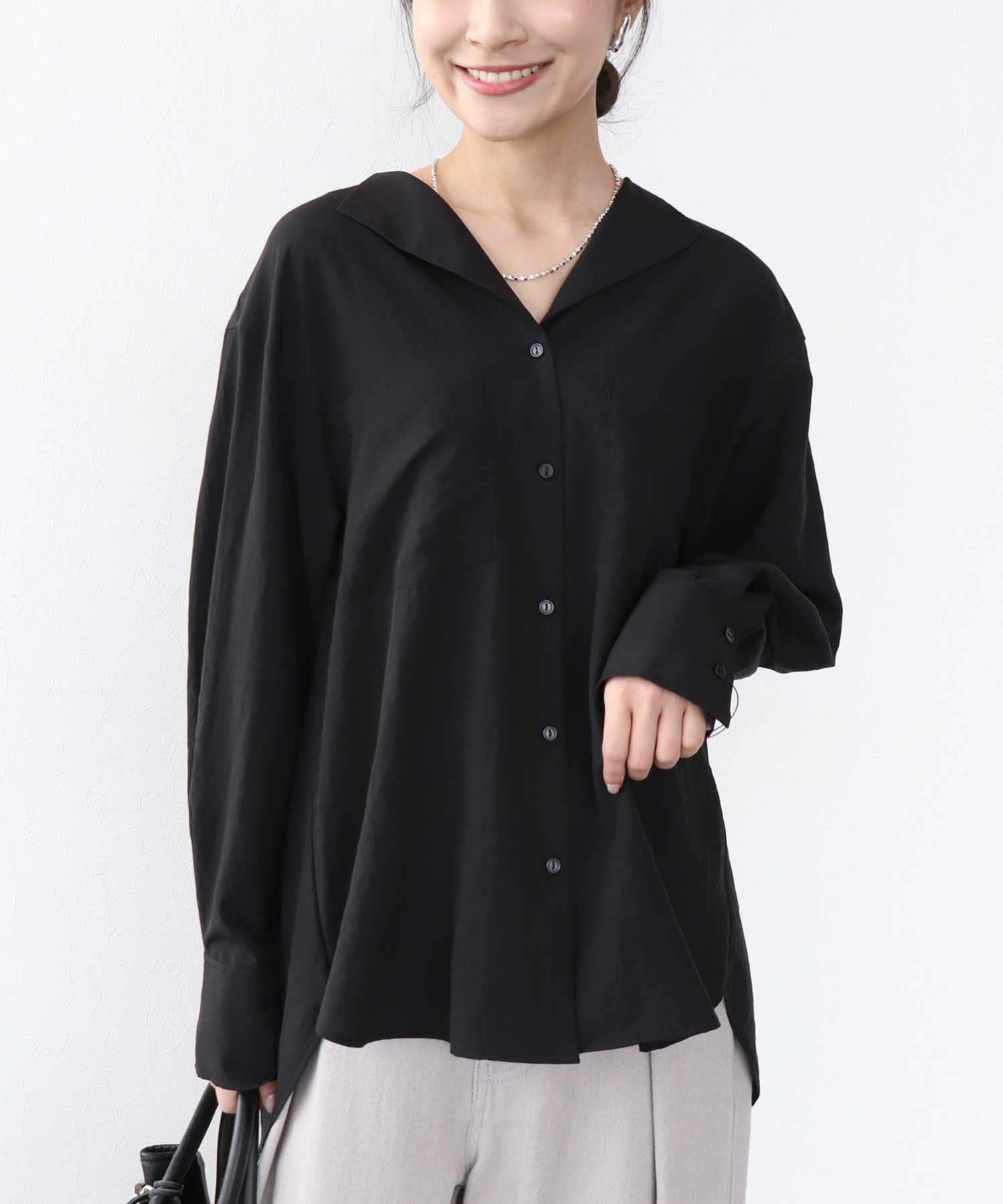 ナチュラルエアータンブラーブラウス