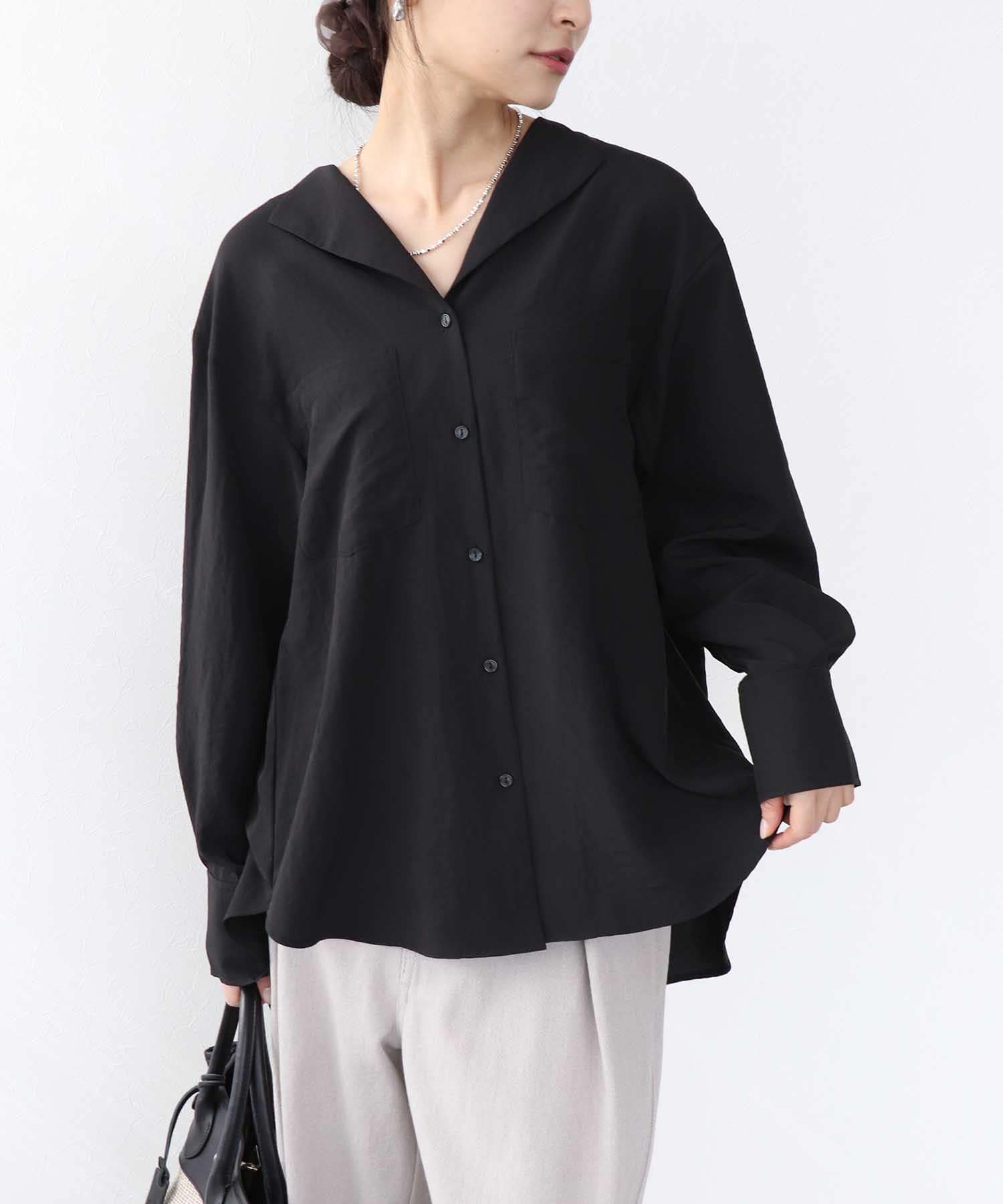 ナチュラルエアータンブラーブラウス