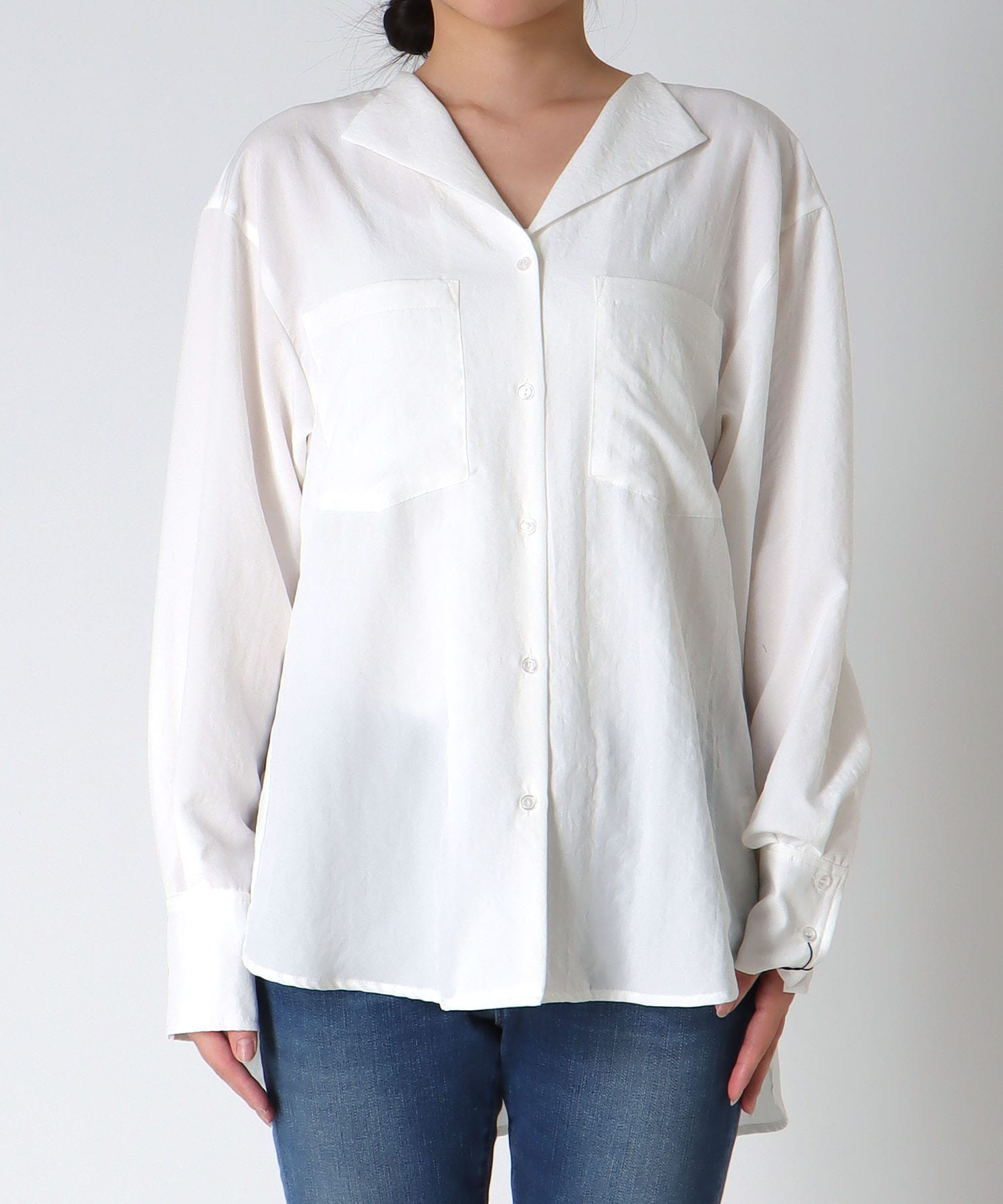 ナチュラルエアータンブラーブラウス