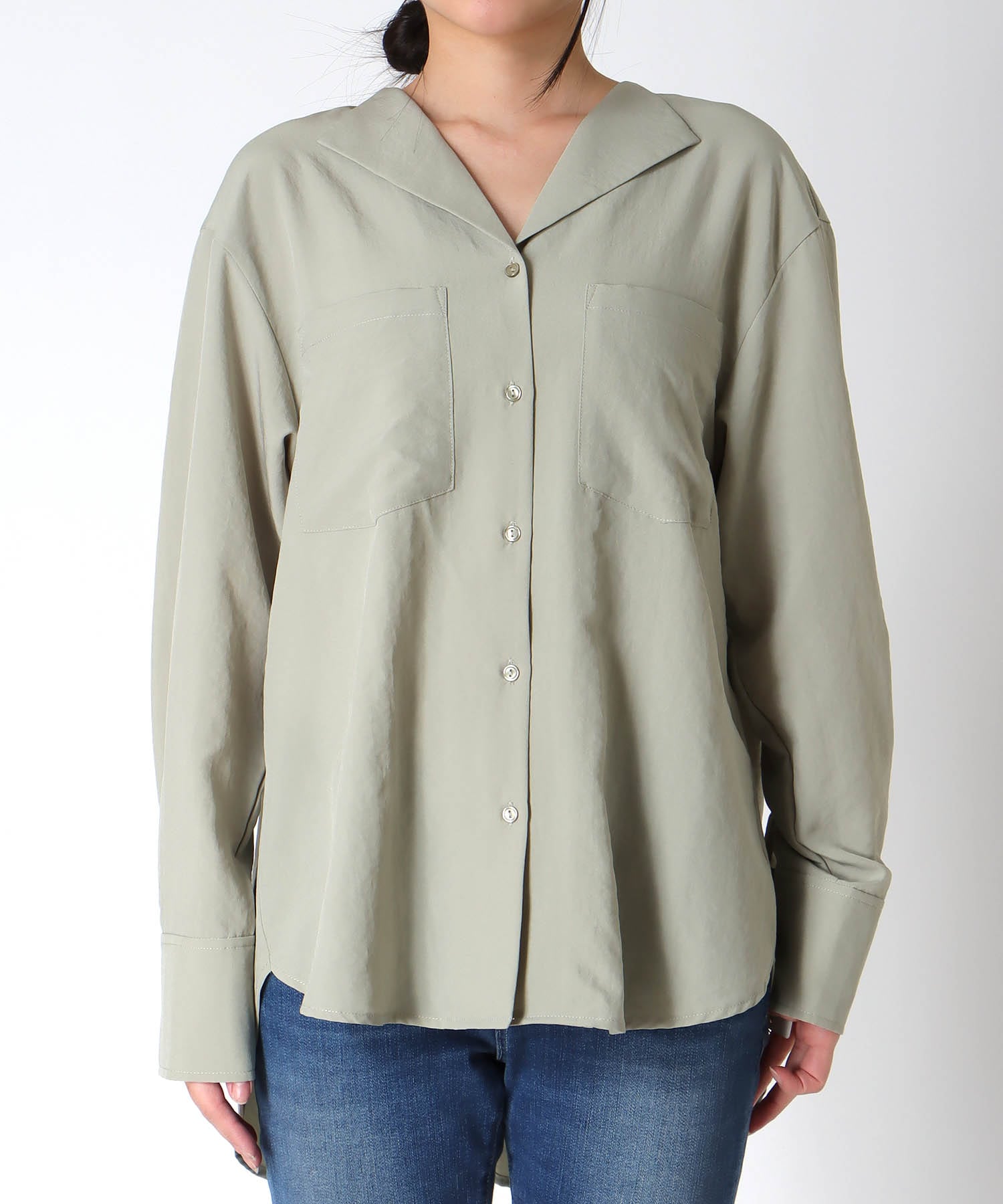 ナチュラルエアータンブラーブラウス