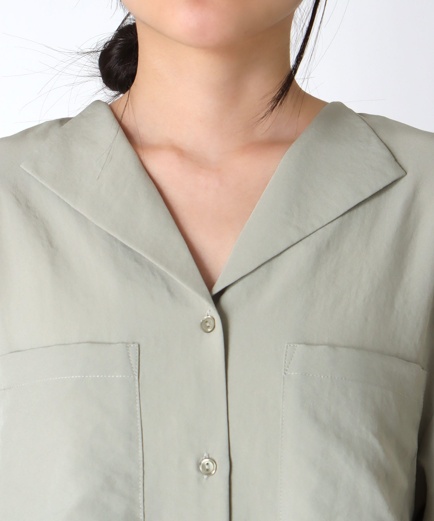 ナチュラルエアータンブラーブラウス