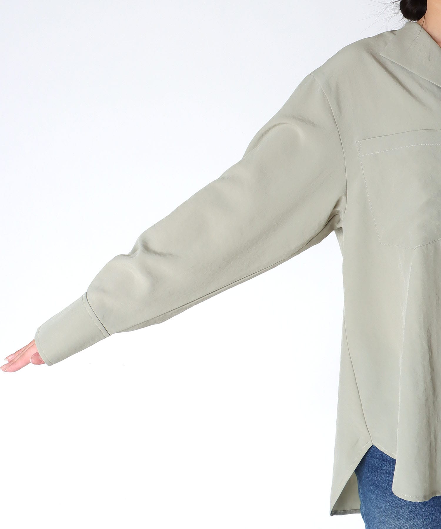 ナチュラルエアータンブラーブラウス