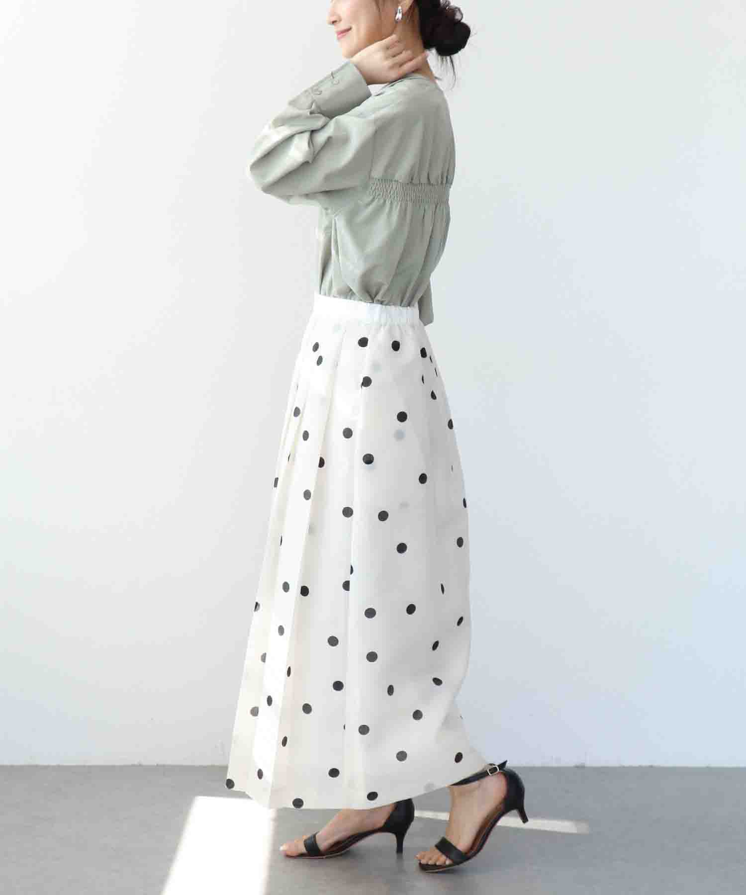 ナチュラルエアータンブラーブラウス