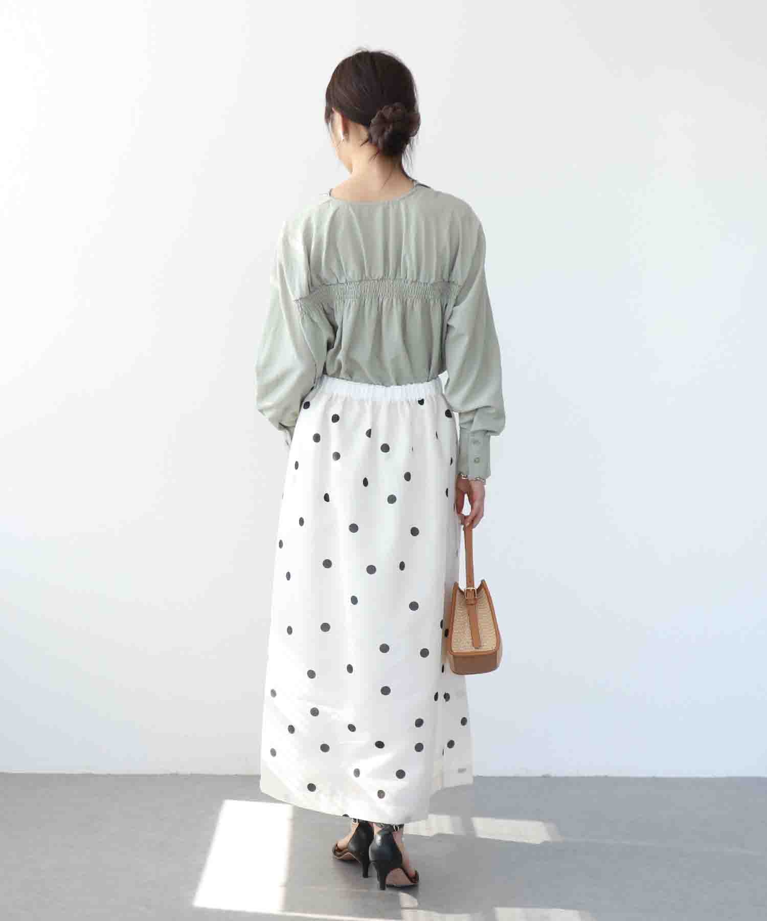 ナチュラルエアータンブラーブラウス