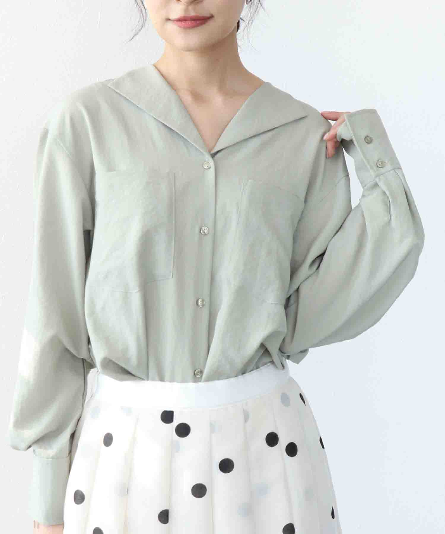 ナチュラルエアータンブラーブラウス