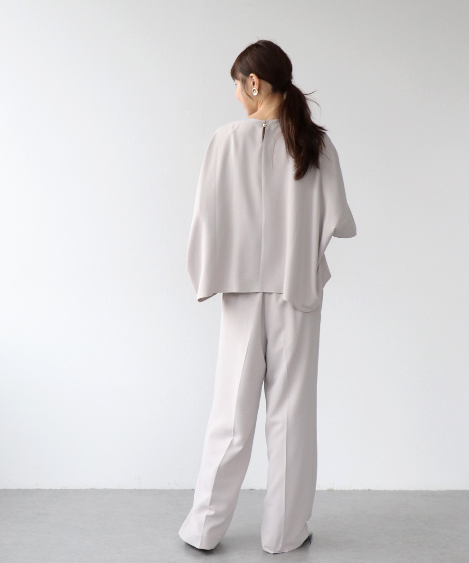 ハイストレッチカルゼワッシャーブラウス