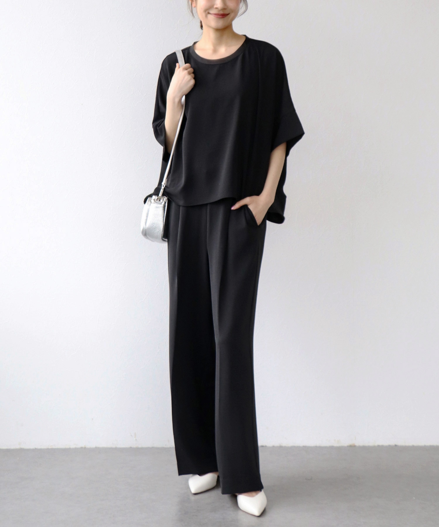 ハイストレッチカルゼワッシャーブラウス