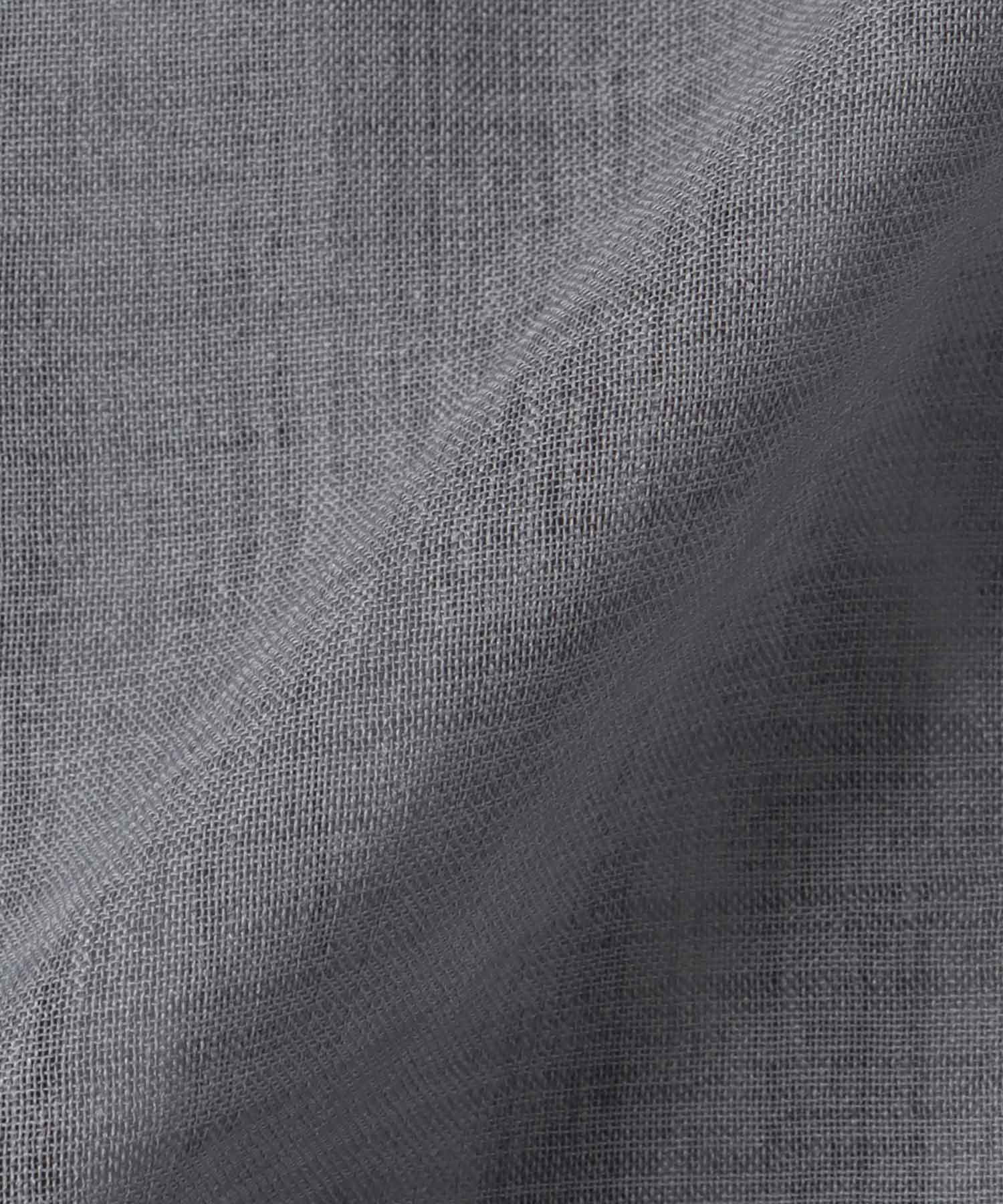 〔お家で試着〕シアーリネンライクバックプリーツシャツ