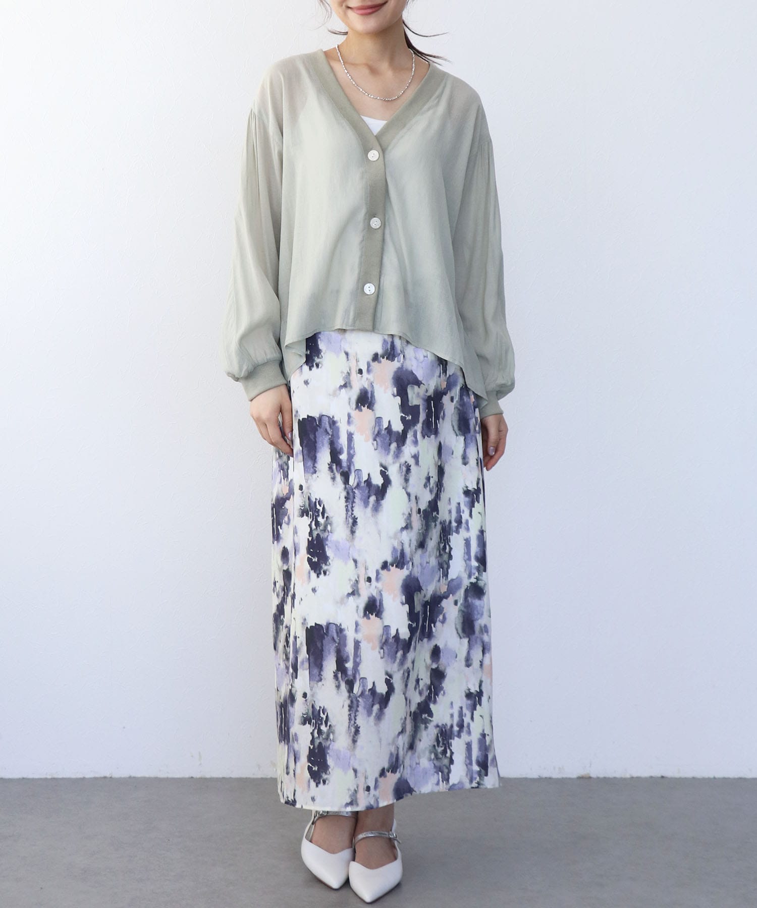 麻調シアリーボイルシャツ