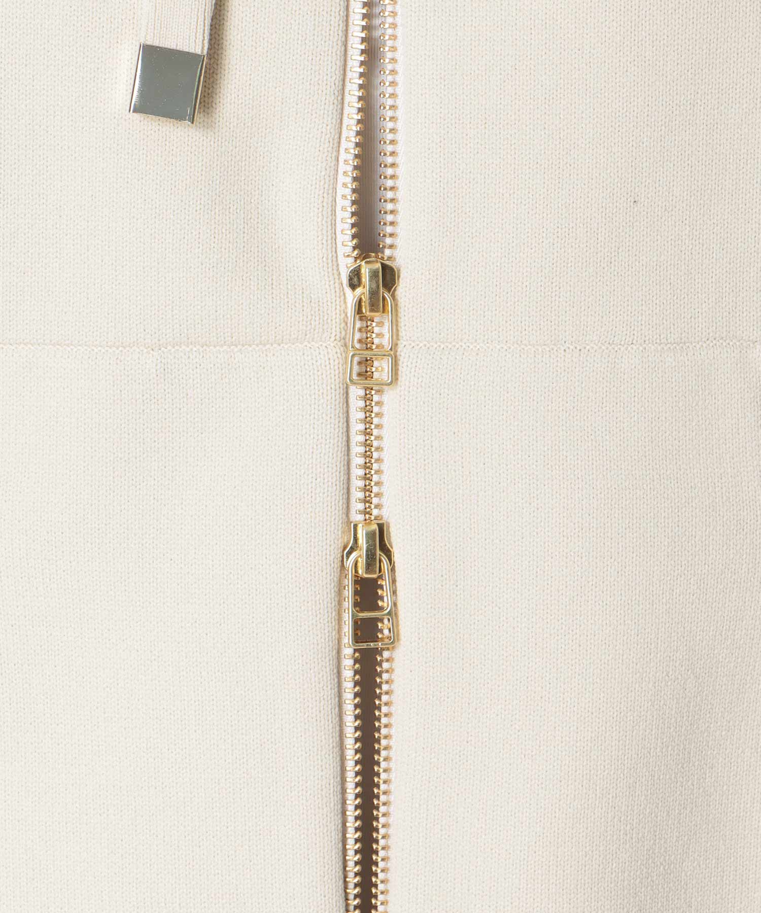 フードニットパーカー