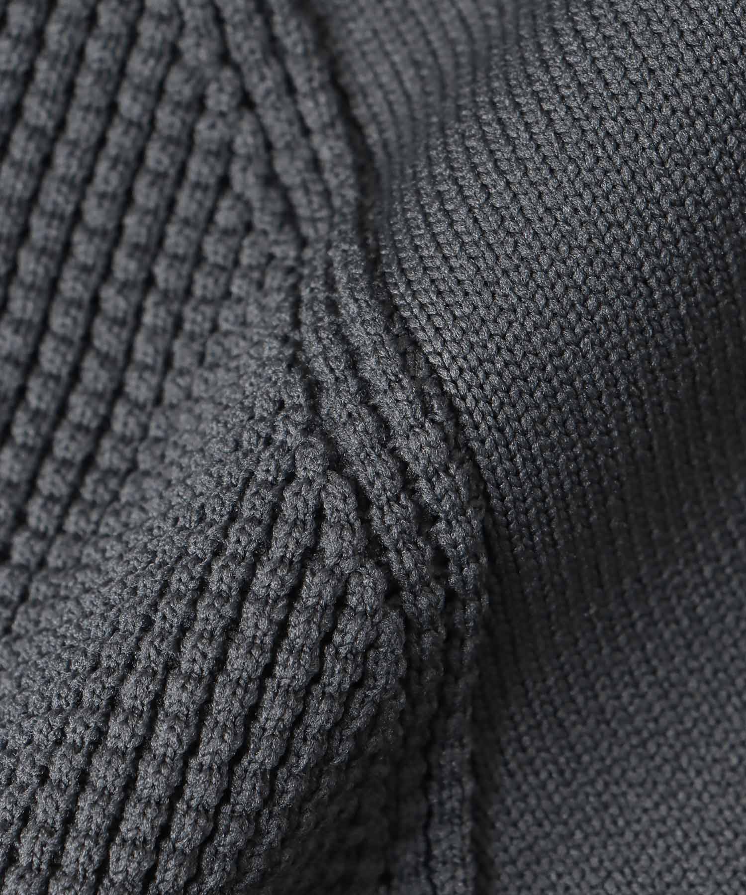 フードニットパーカー