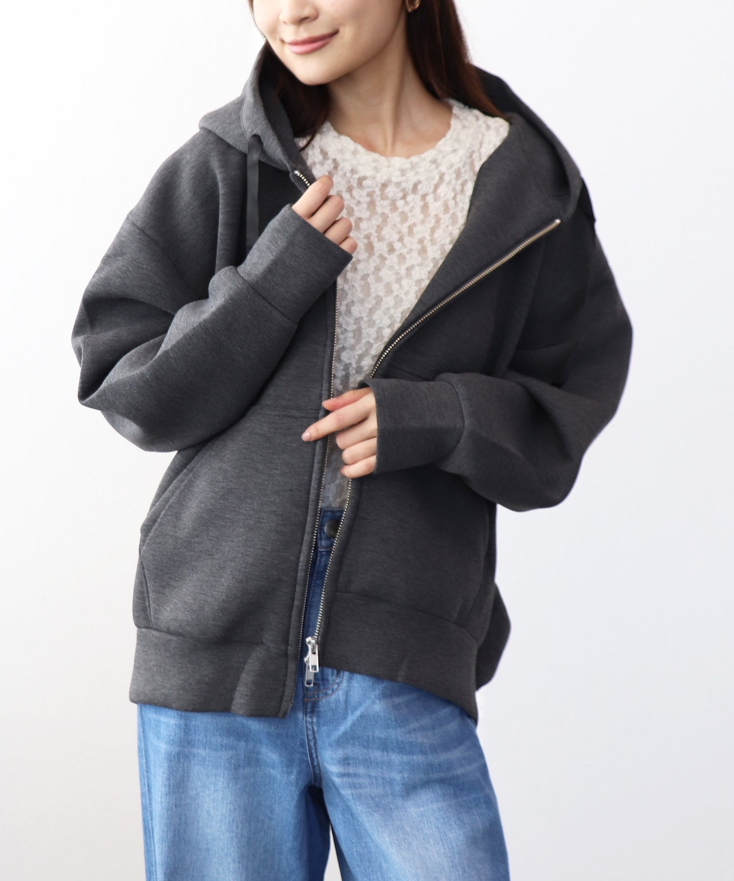 エアリーダンボール ZIPパーカー