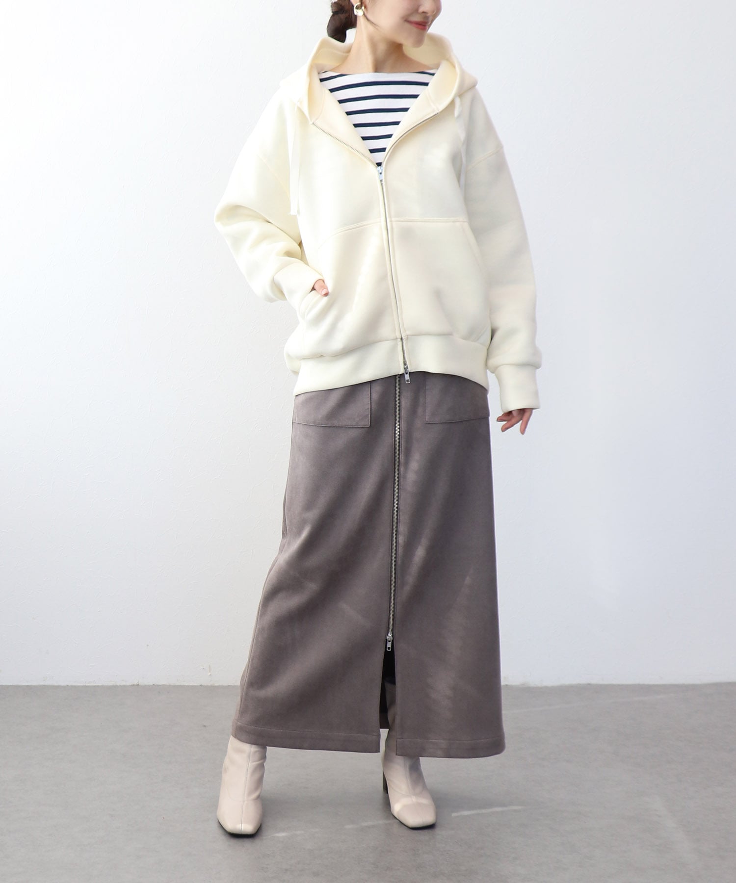 エアリーダンボール ZIPパーカー