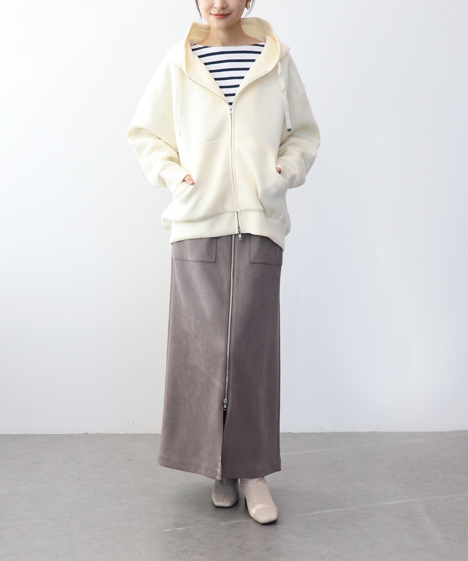 エアリーダンボール ZIPパーカー