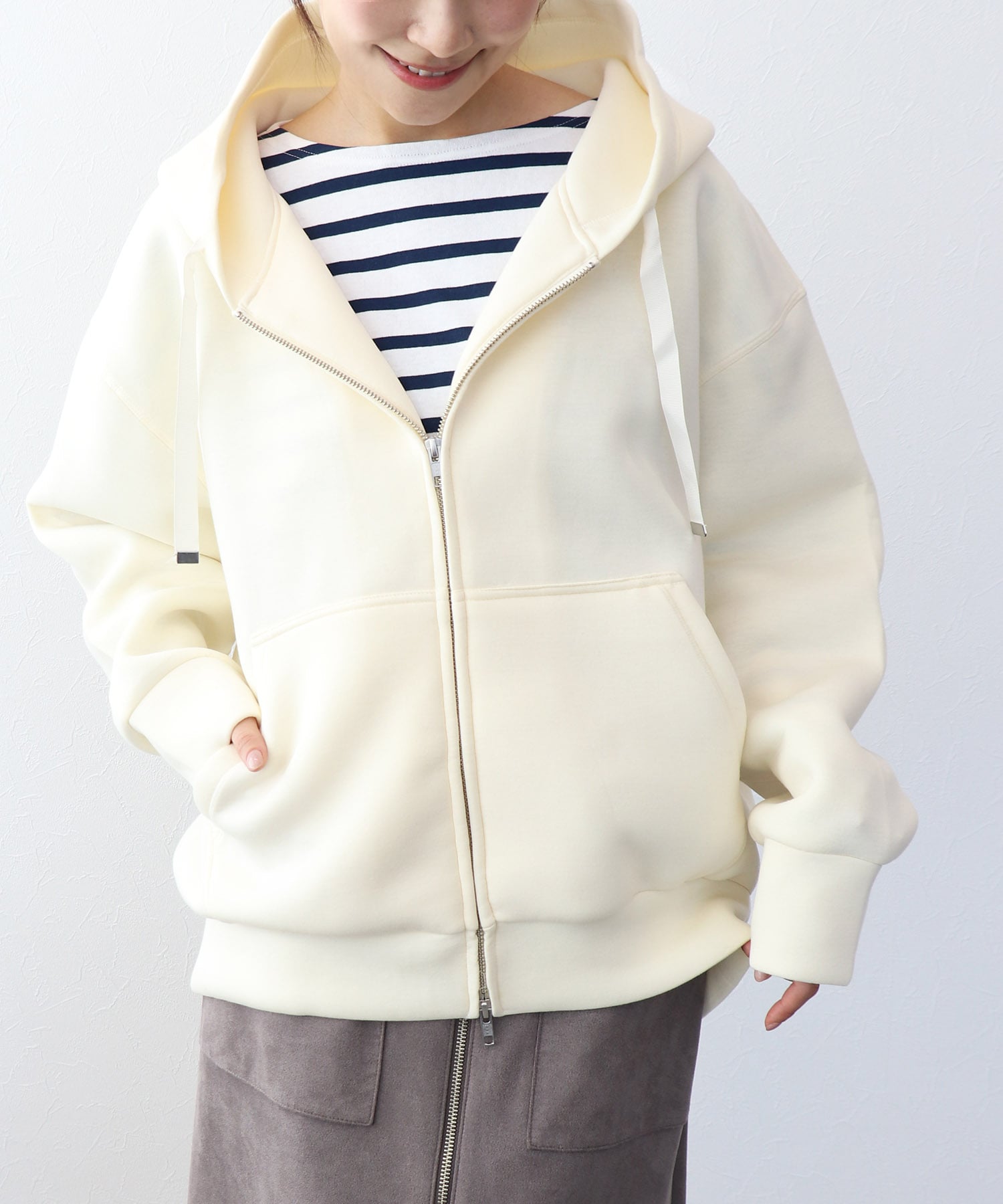 エアリーダンボール ZIPパーカー