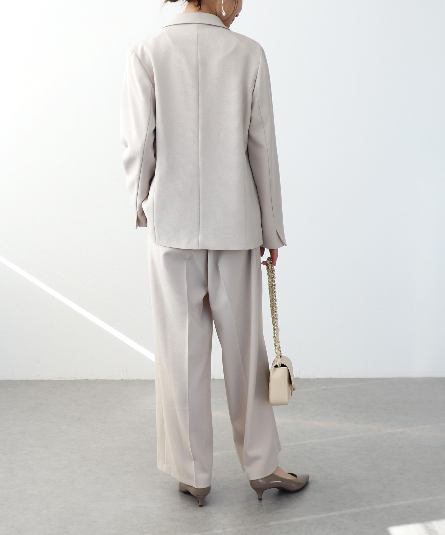 メランジ2wayカルゼジャケット