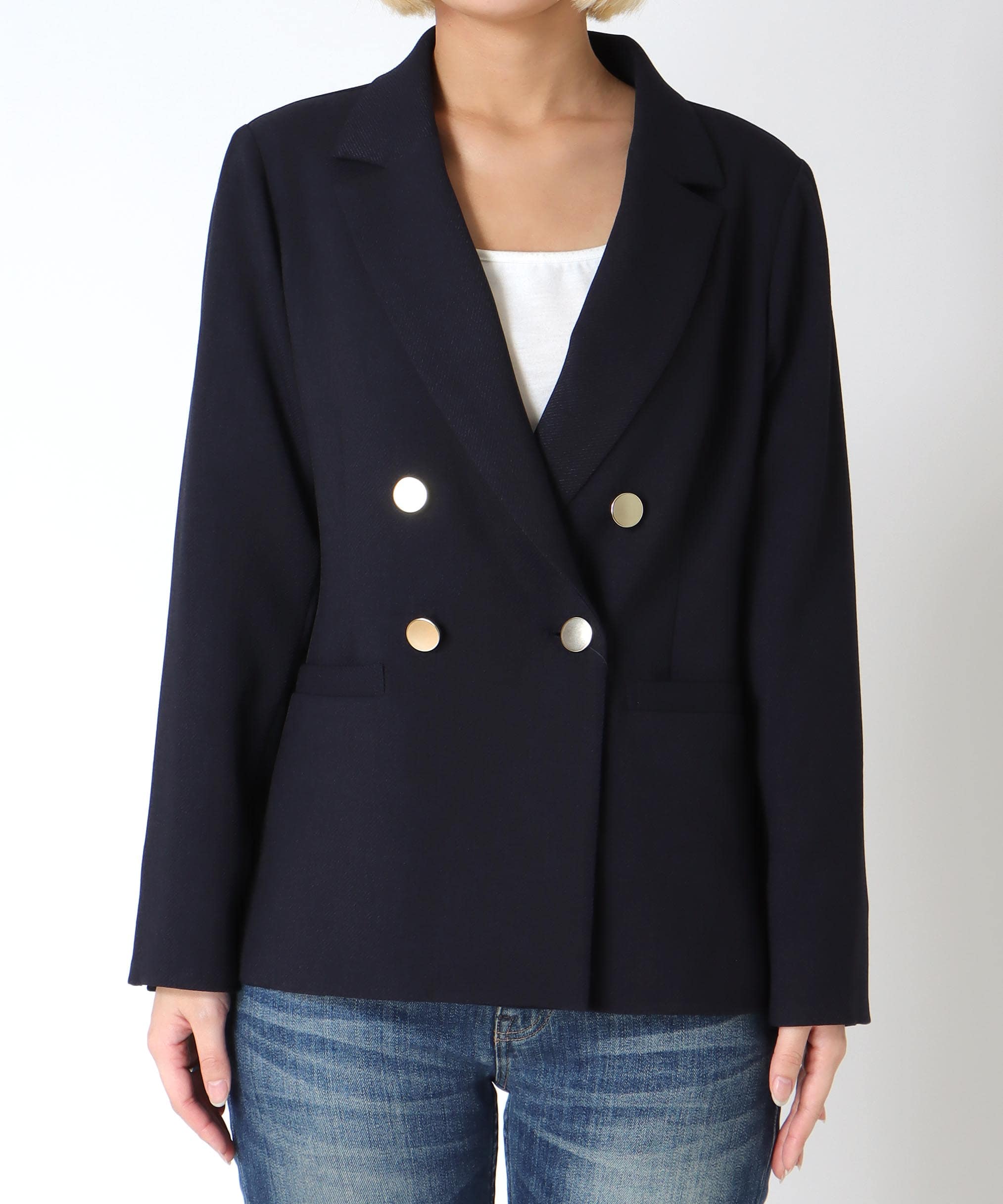 メランジ2wayカルゼジャケット