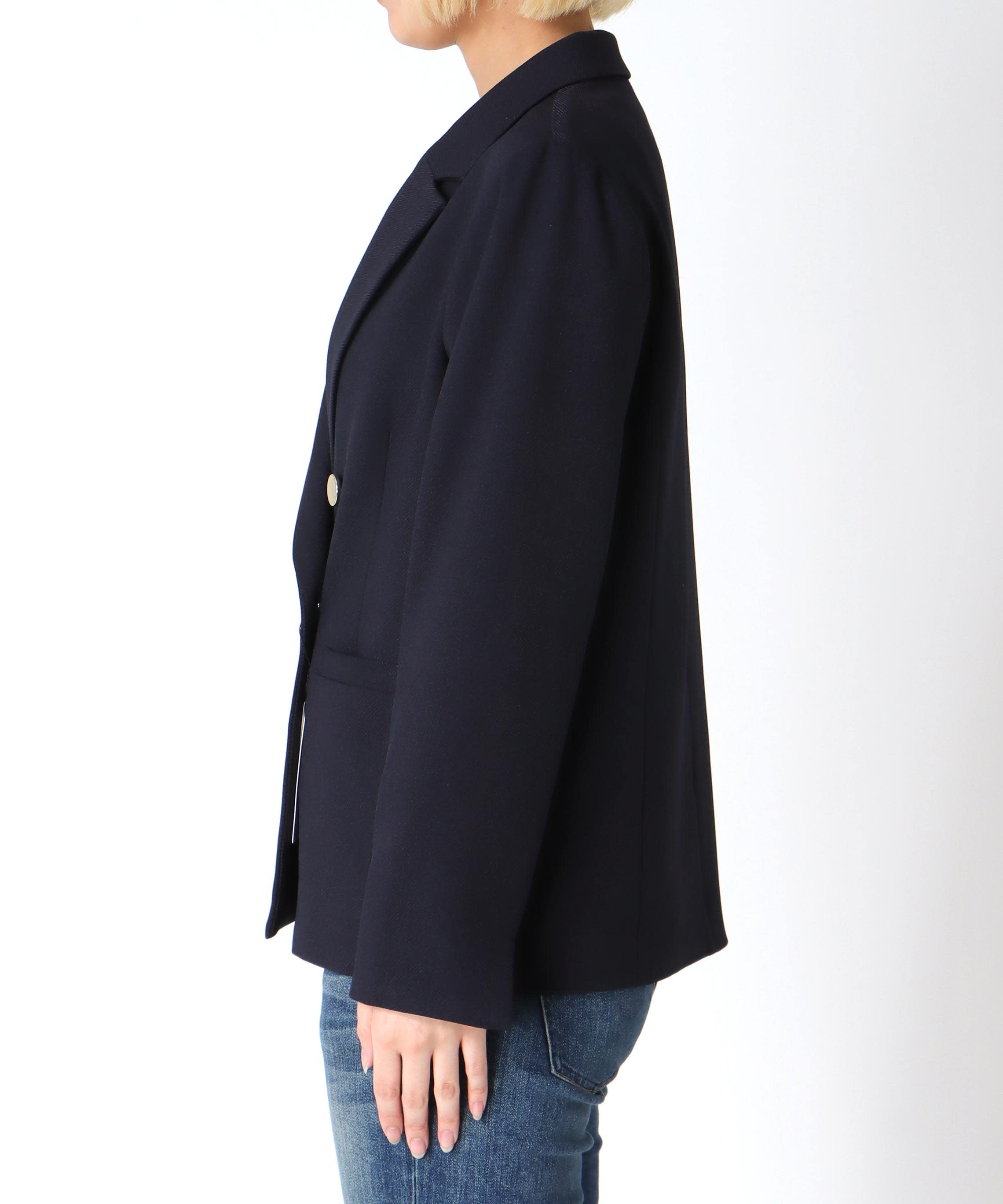 メランジ2wayカルゼジャケット