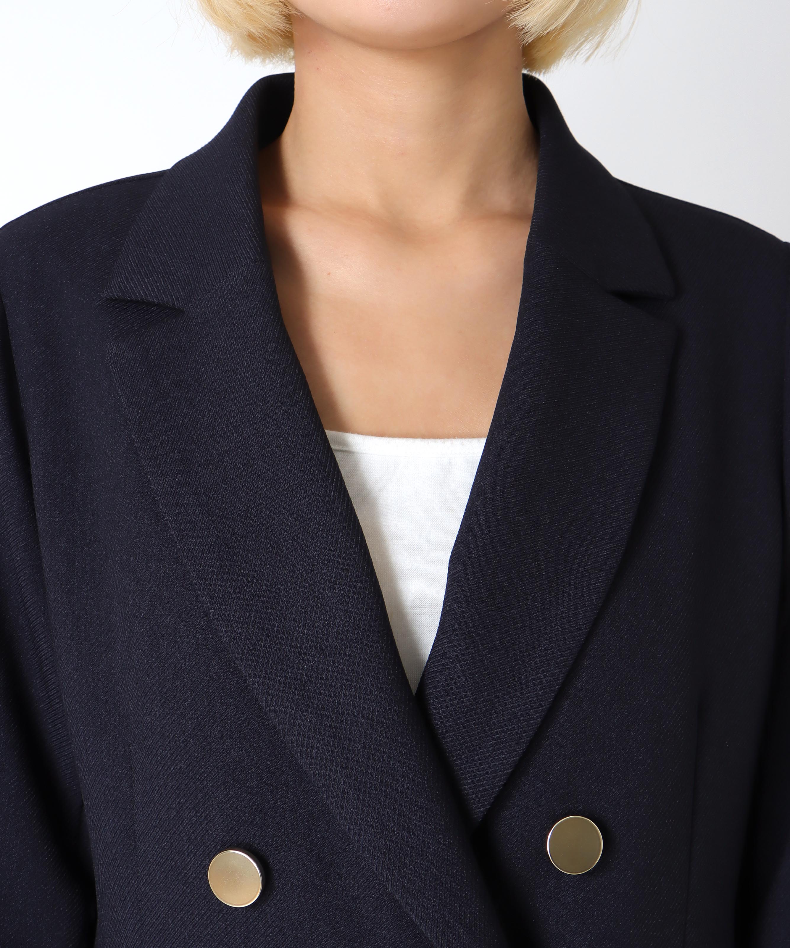 メランジ2wayカルゼジャケット