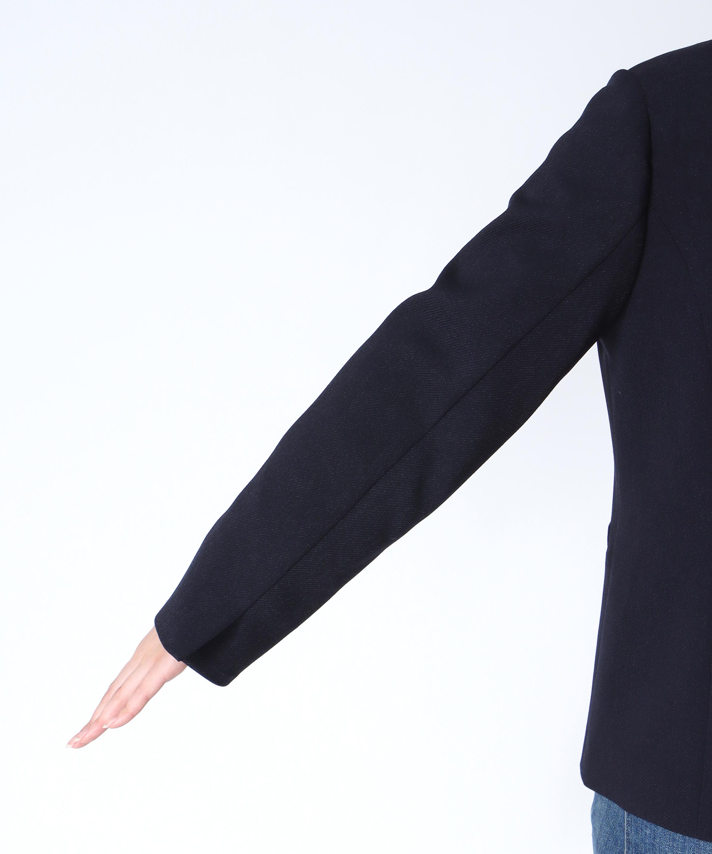 メランジ2wayカルゼジャケット