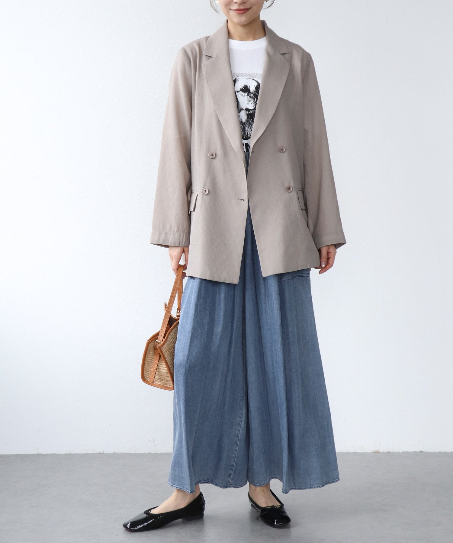 麻調合繊シアージャケット