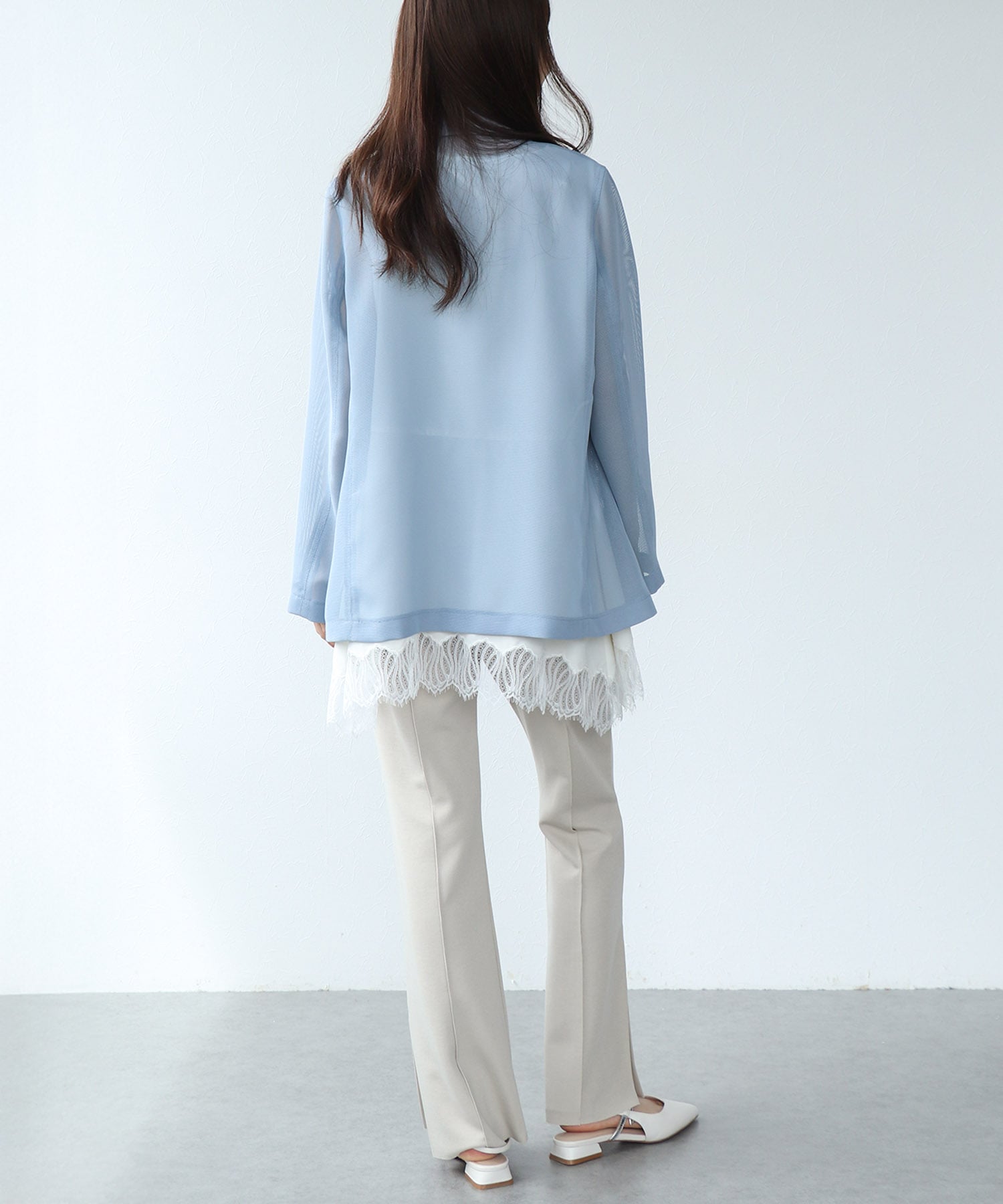 カラミメッシュダブルジャケット