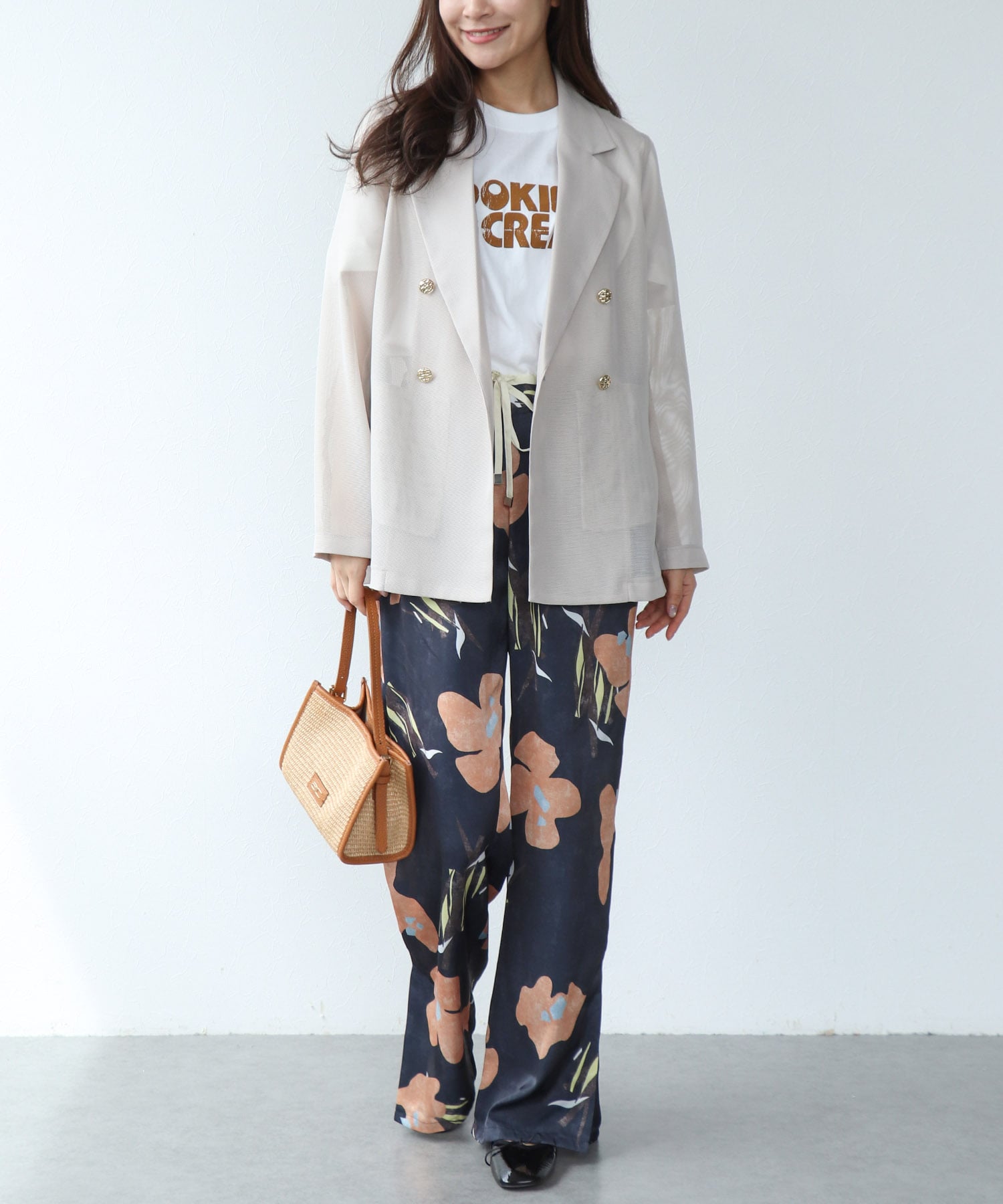 カラミメッシュダブルジャケット