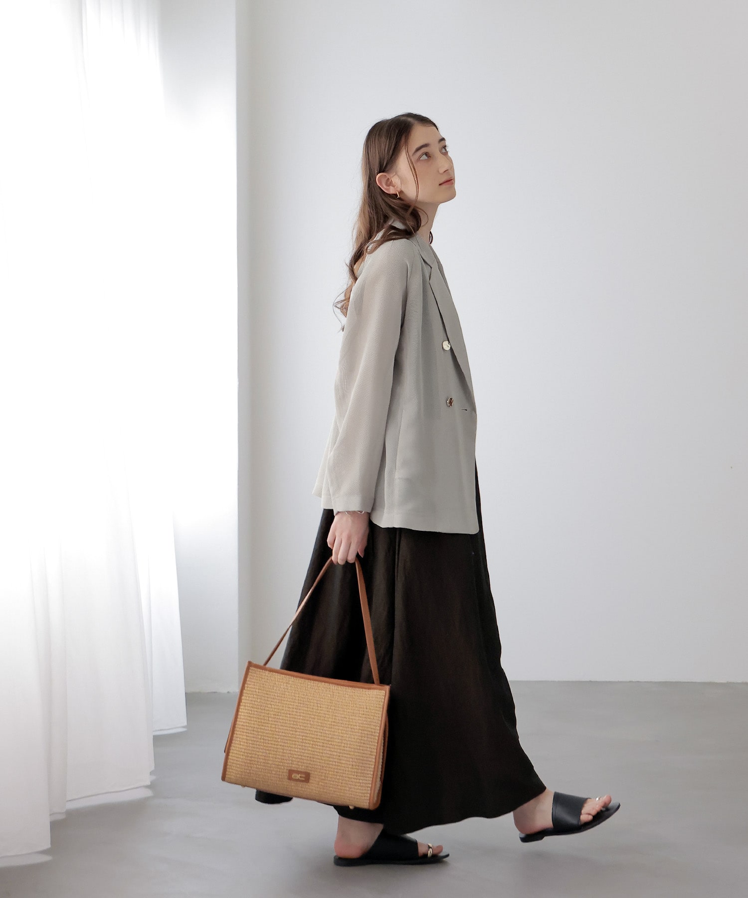 カラミメッシュダブルジャケット