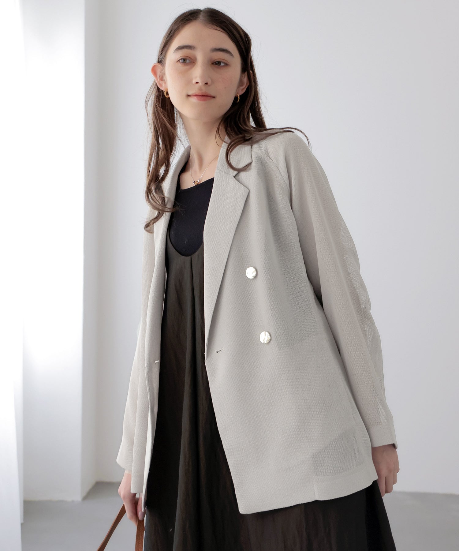 カラミメッシュダブルジャケット