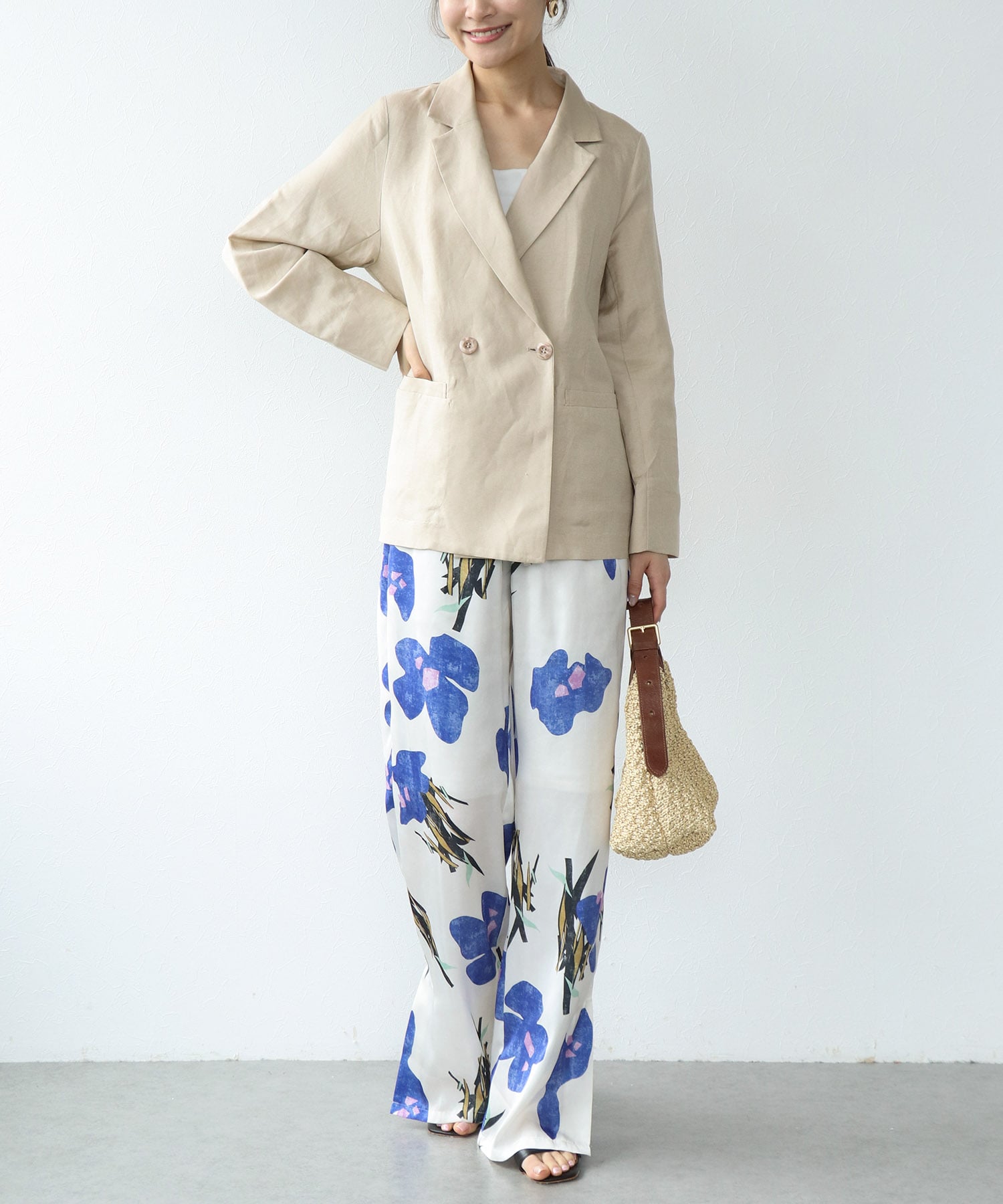 リュクス麻レーヨンジャケット