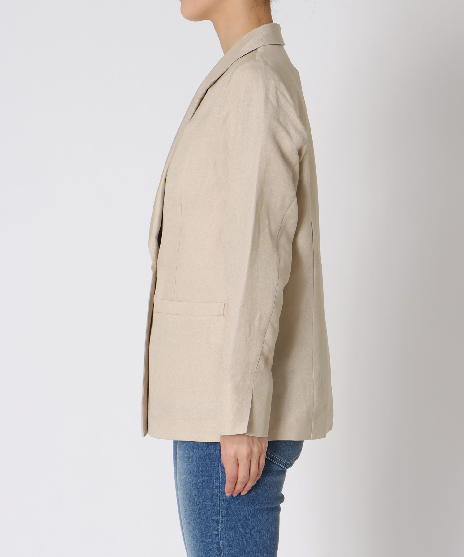 リュクス麻レーヨンジャケット