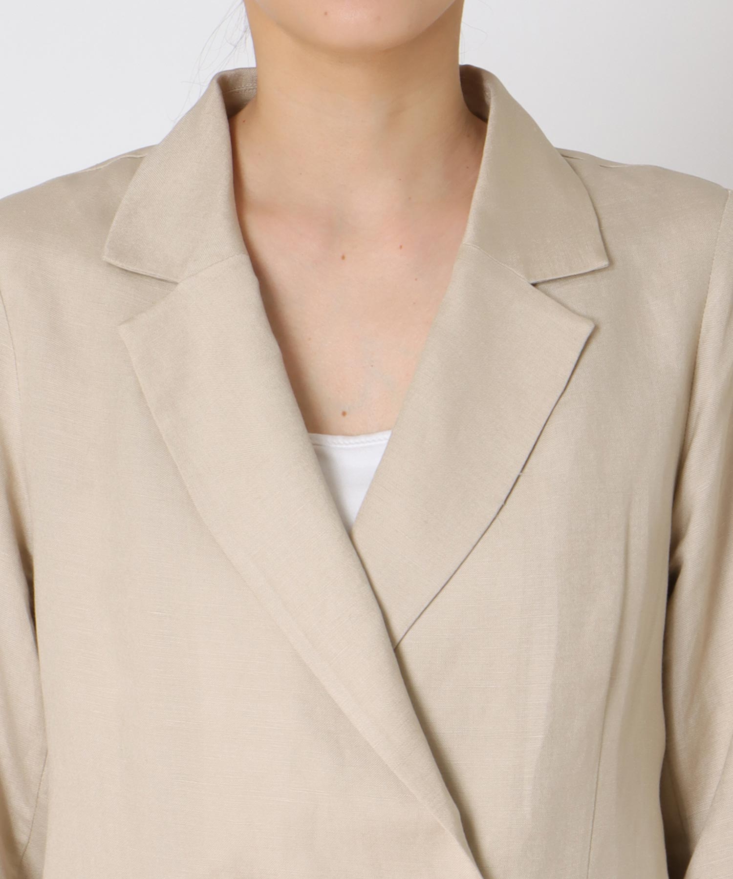 リュクス麻レーヨンジャケット