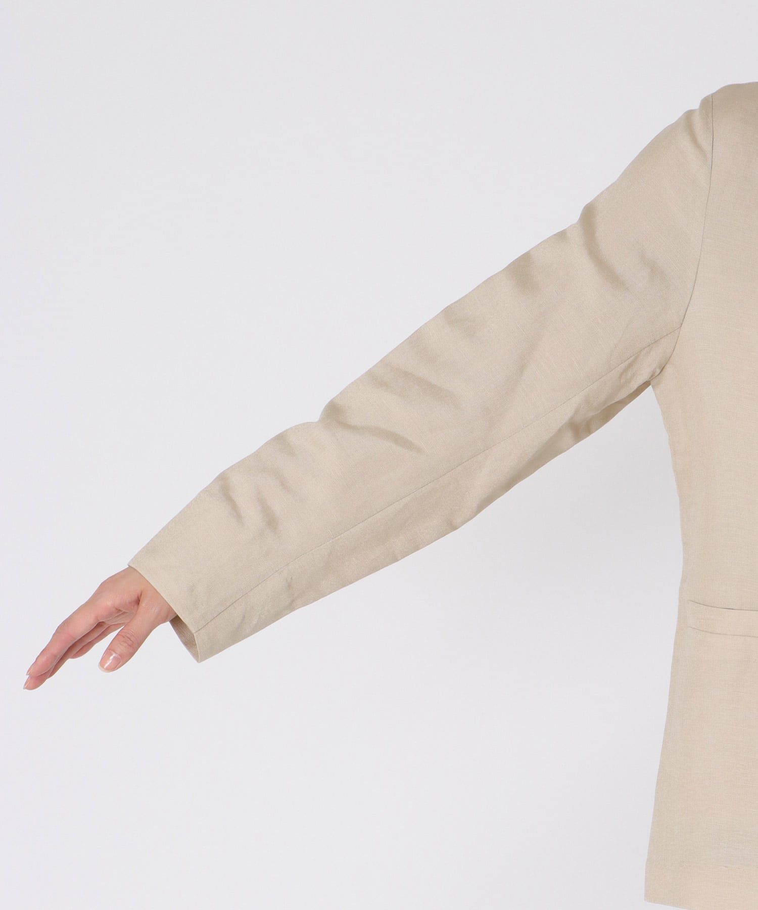 リュクス麻レーヨンジャケット