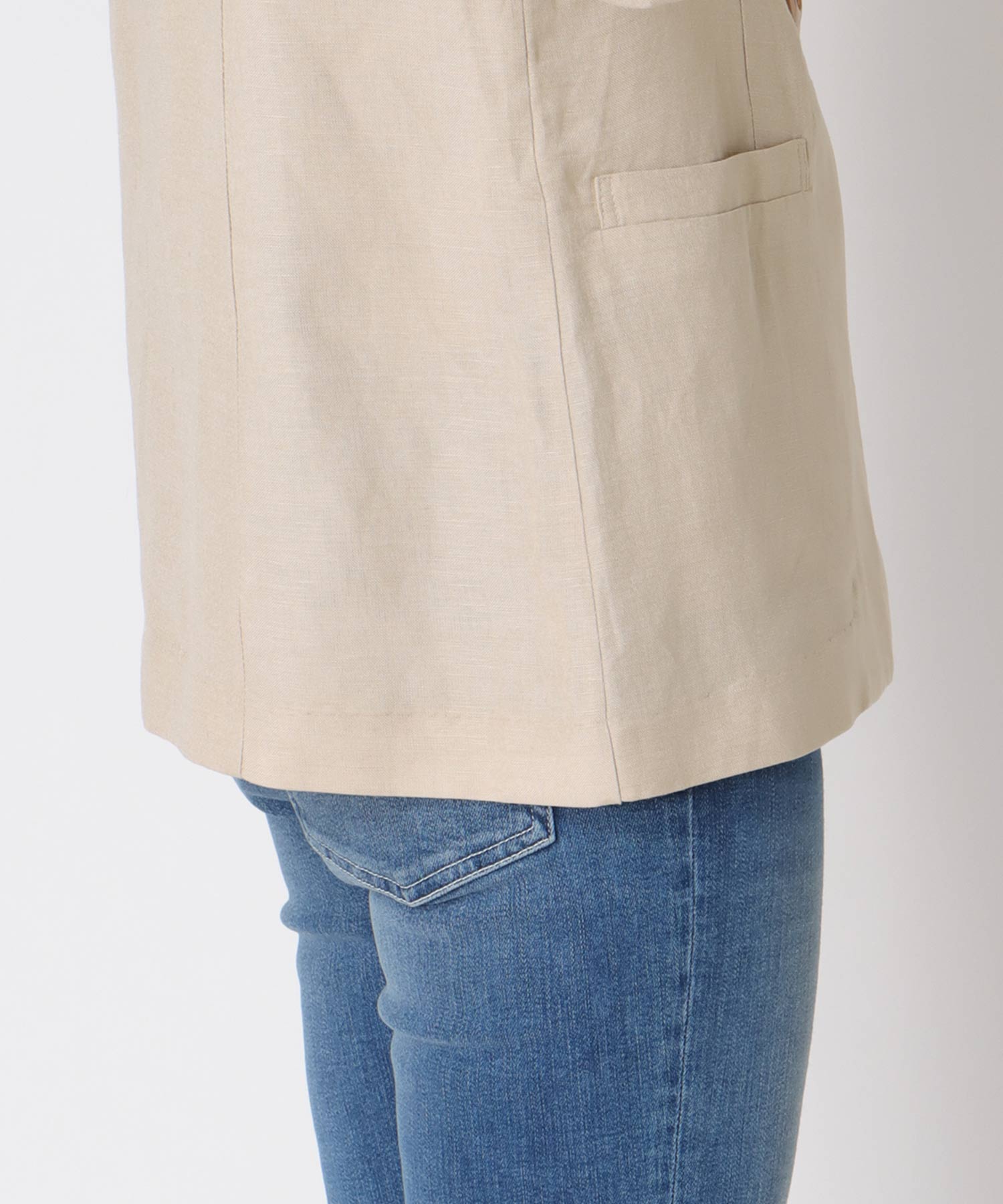 リュクス麻レーヨンジャケット