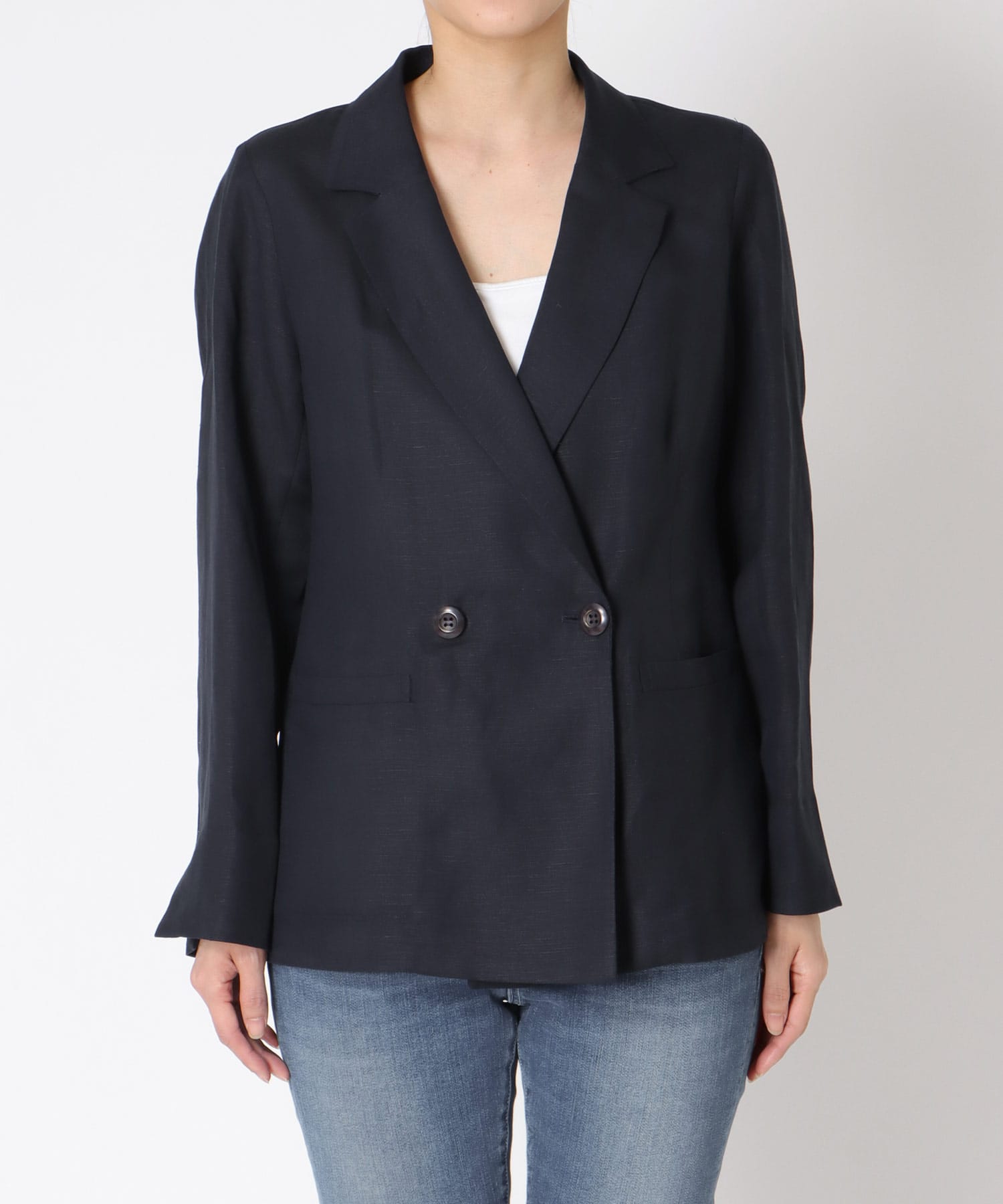 リュクス麻レーヨンジャケット