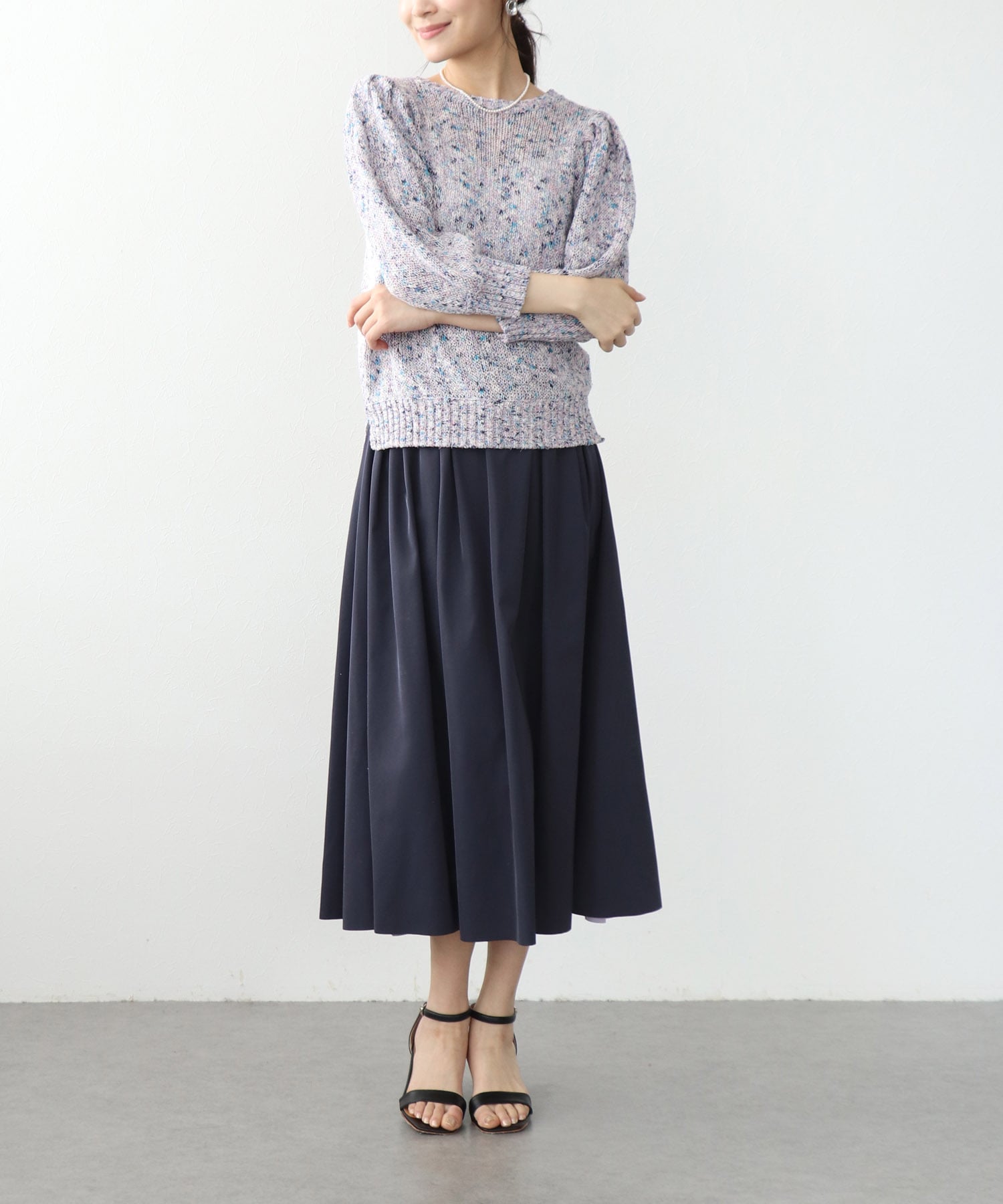 リバーシブルタフタスカート