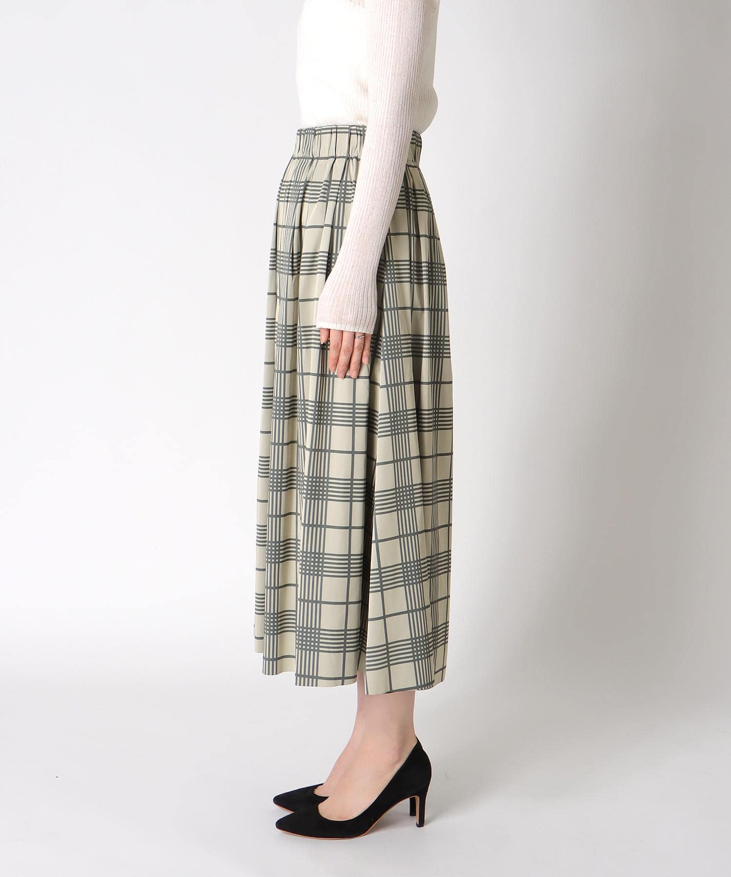 リバーシブルタフタスカート